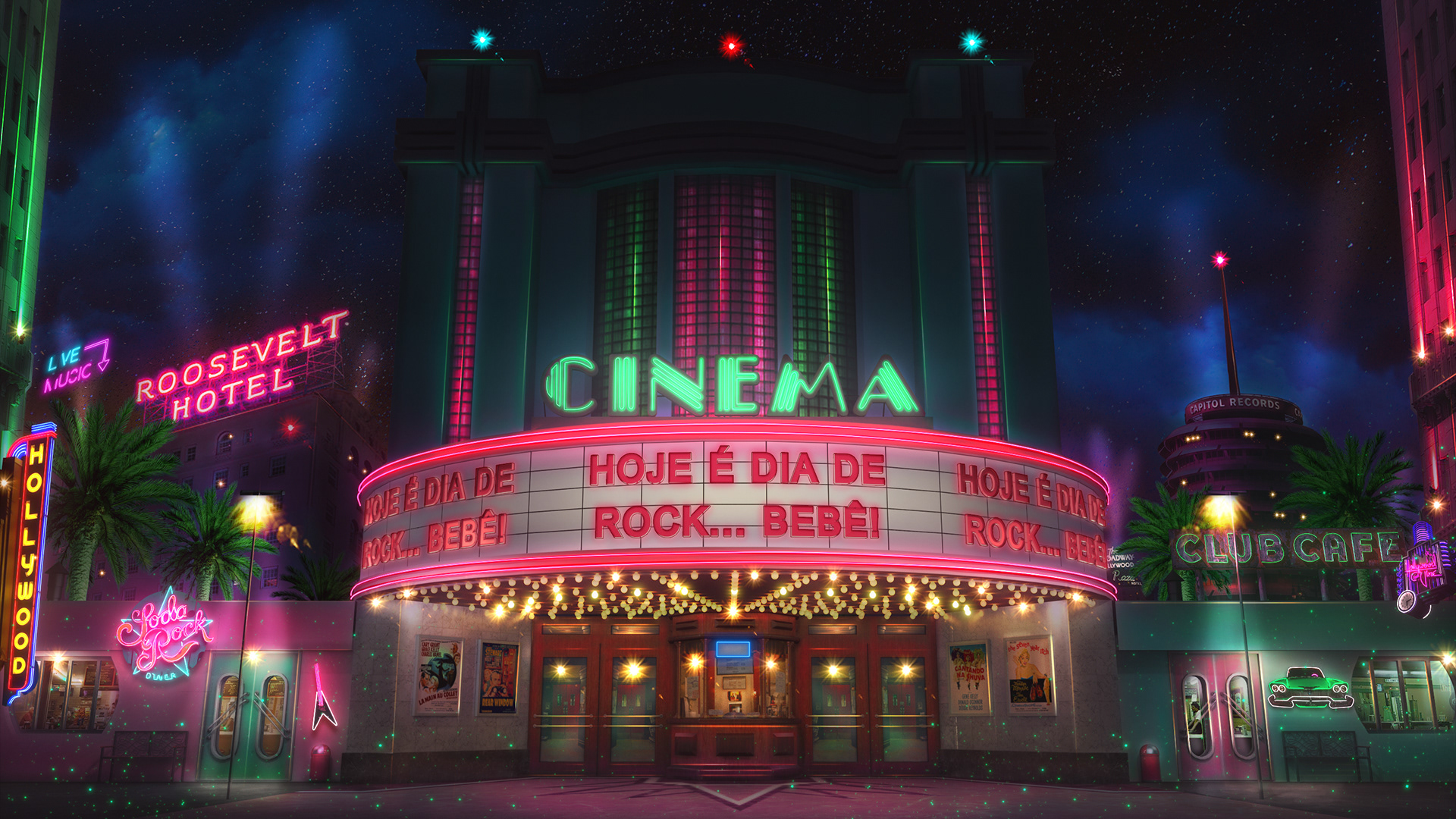 Frame telão central Christiane Torloni e Álvaro Reys - ROCK