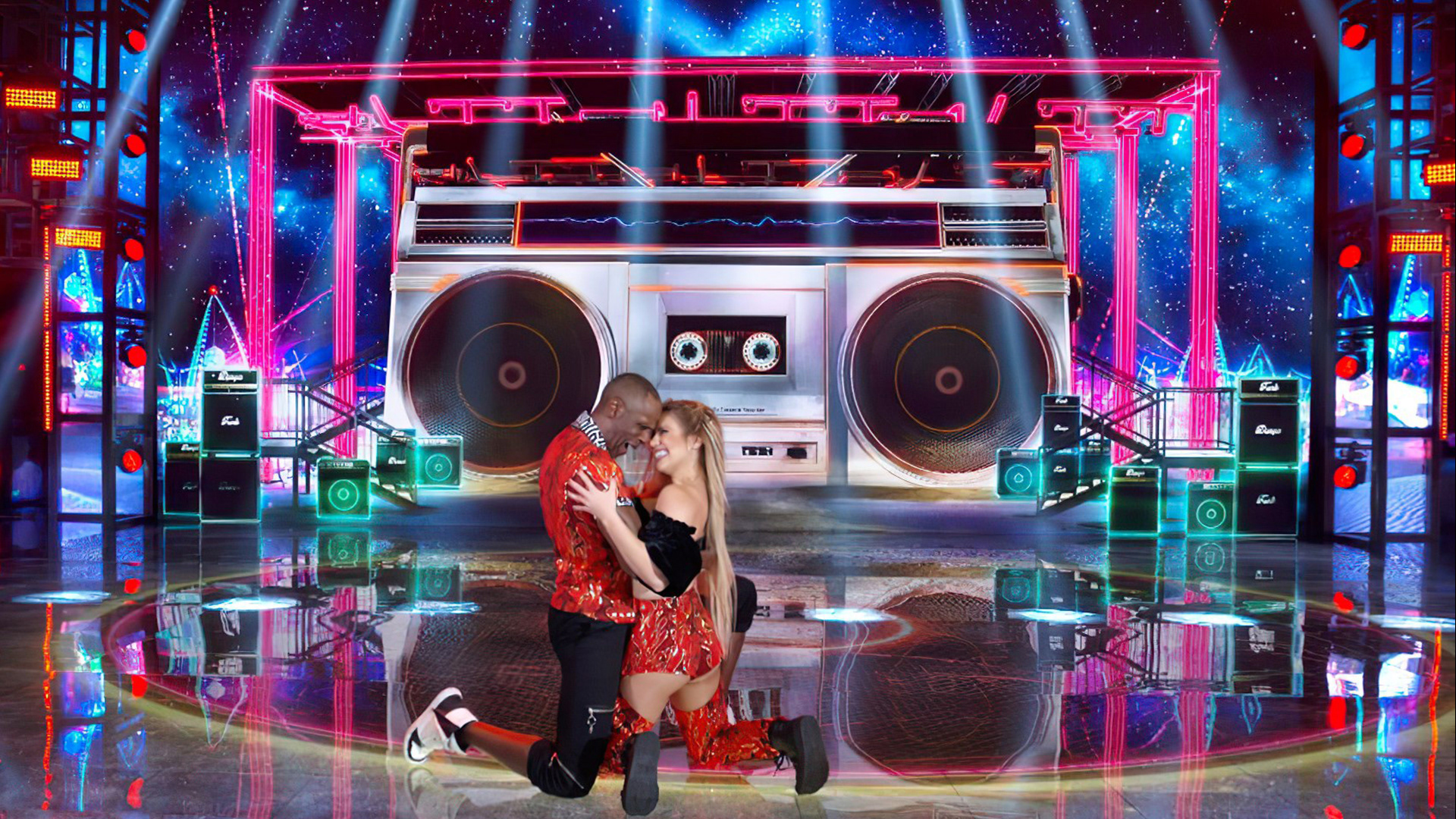 Robson Caetano e Larissa Lannes dançam funk no Super Dança dos Famosos 2021