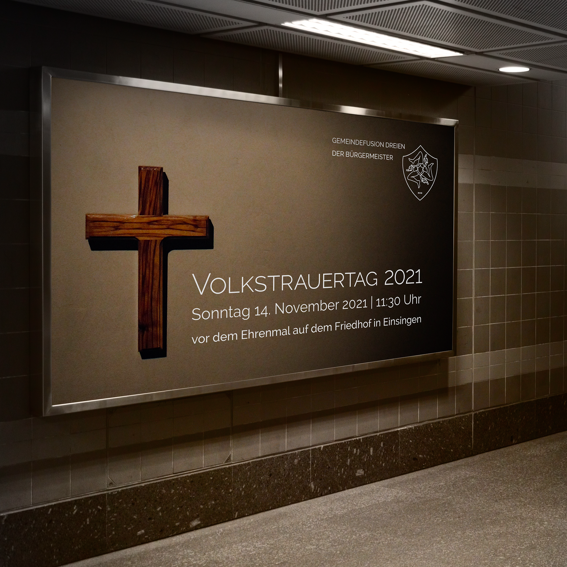 Plakat zum Volkstrauertag 2021