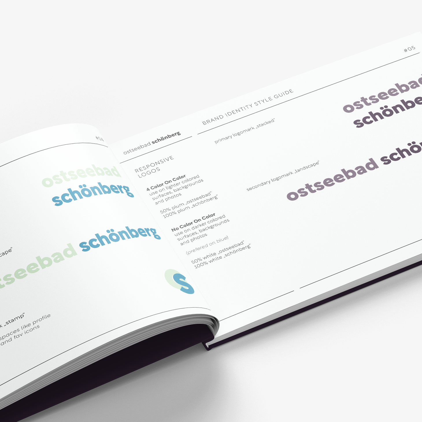 02 | Logo-Guide; Main-Multicolor-Logo für weiße Hintergründe (links) und einfarbiges Logo für farbige Hintergründe (rechts)
