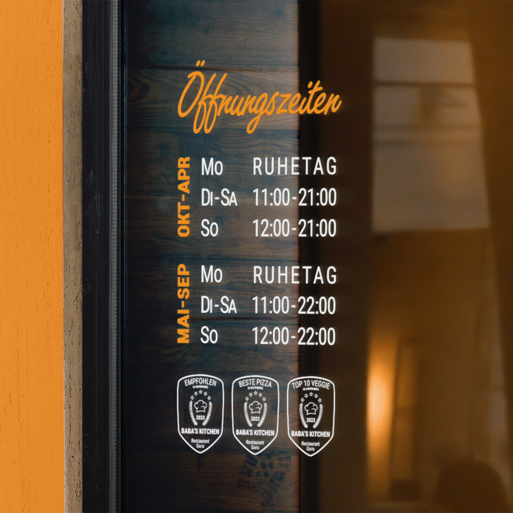 Schaufensterbeklebung