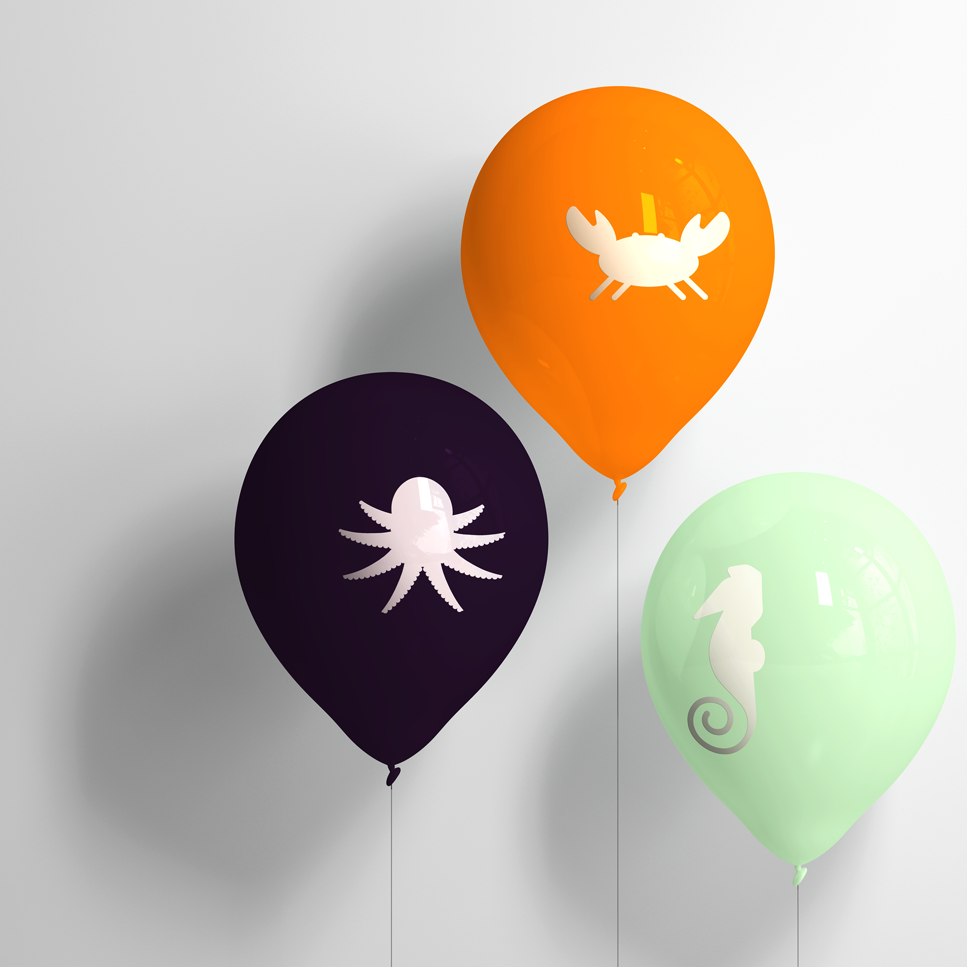 21 | Luftballons in Farben des Ostseebad Schönberg für touristische Veranstaltungen