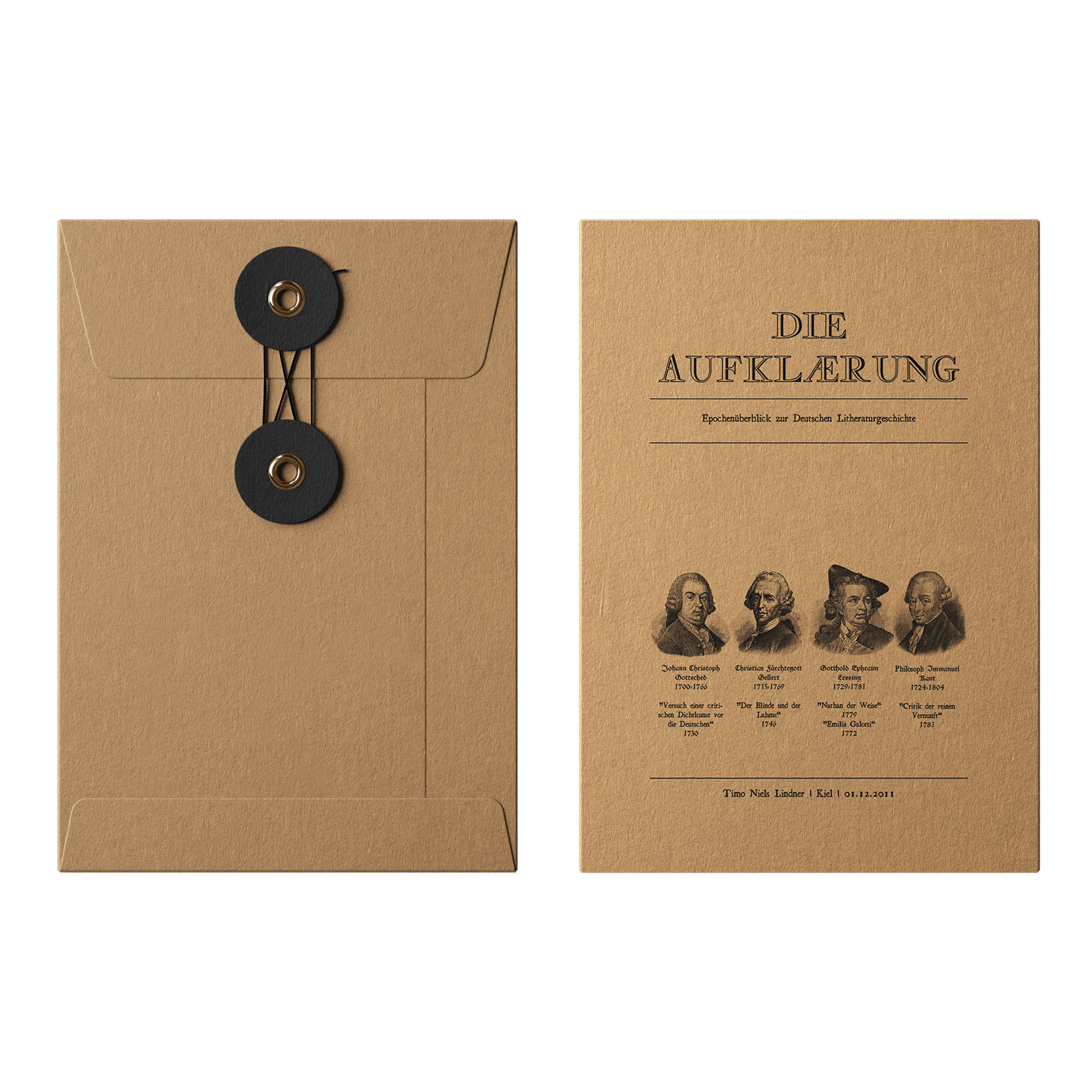 Handout samt Umschlag