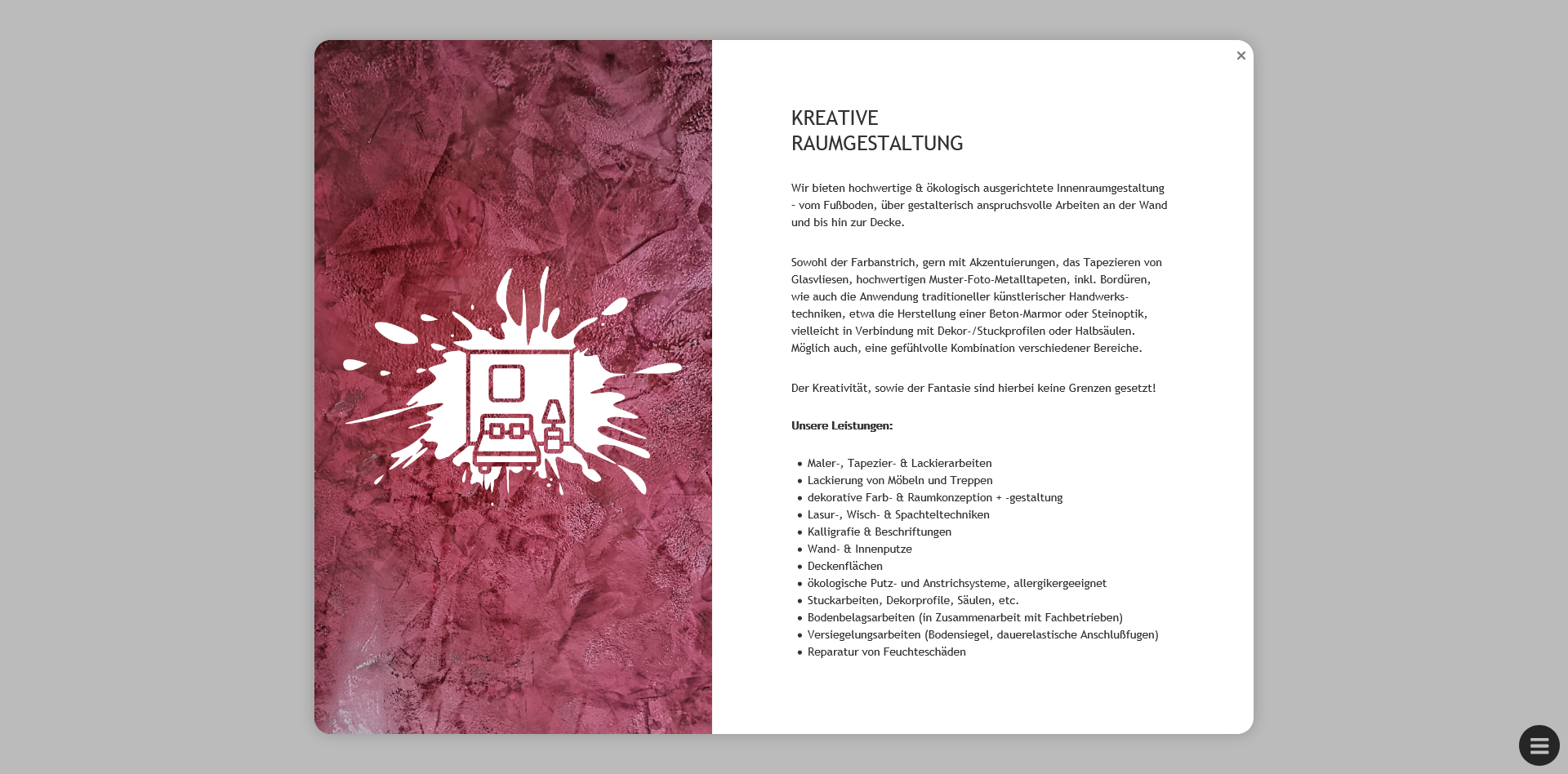 PopUp Kreative Raumgestaltung