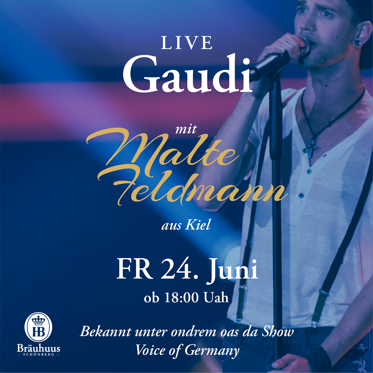 Insta-Slide Post "Live Gaudi" mit Malte Feldmann | 2022