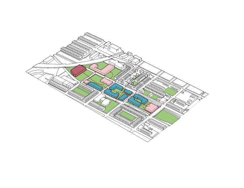 Pathway & Green Space Diagram