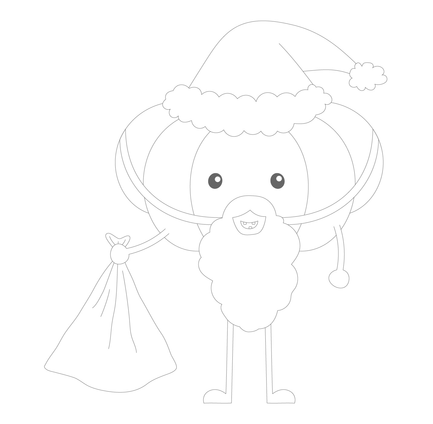 Pumpkin Santa