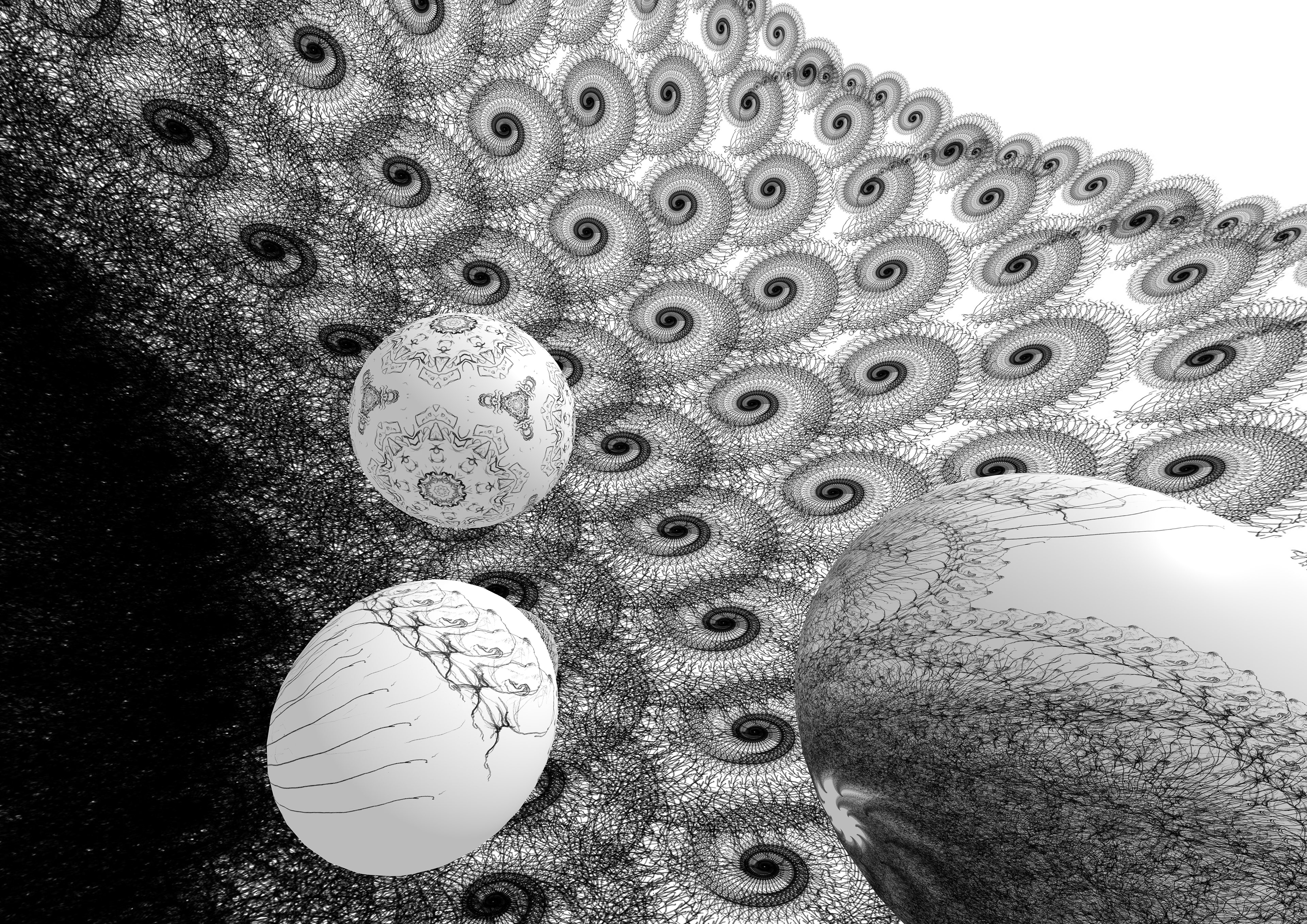 A screenshot from the 3D virtual reality space "Cosmos"