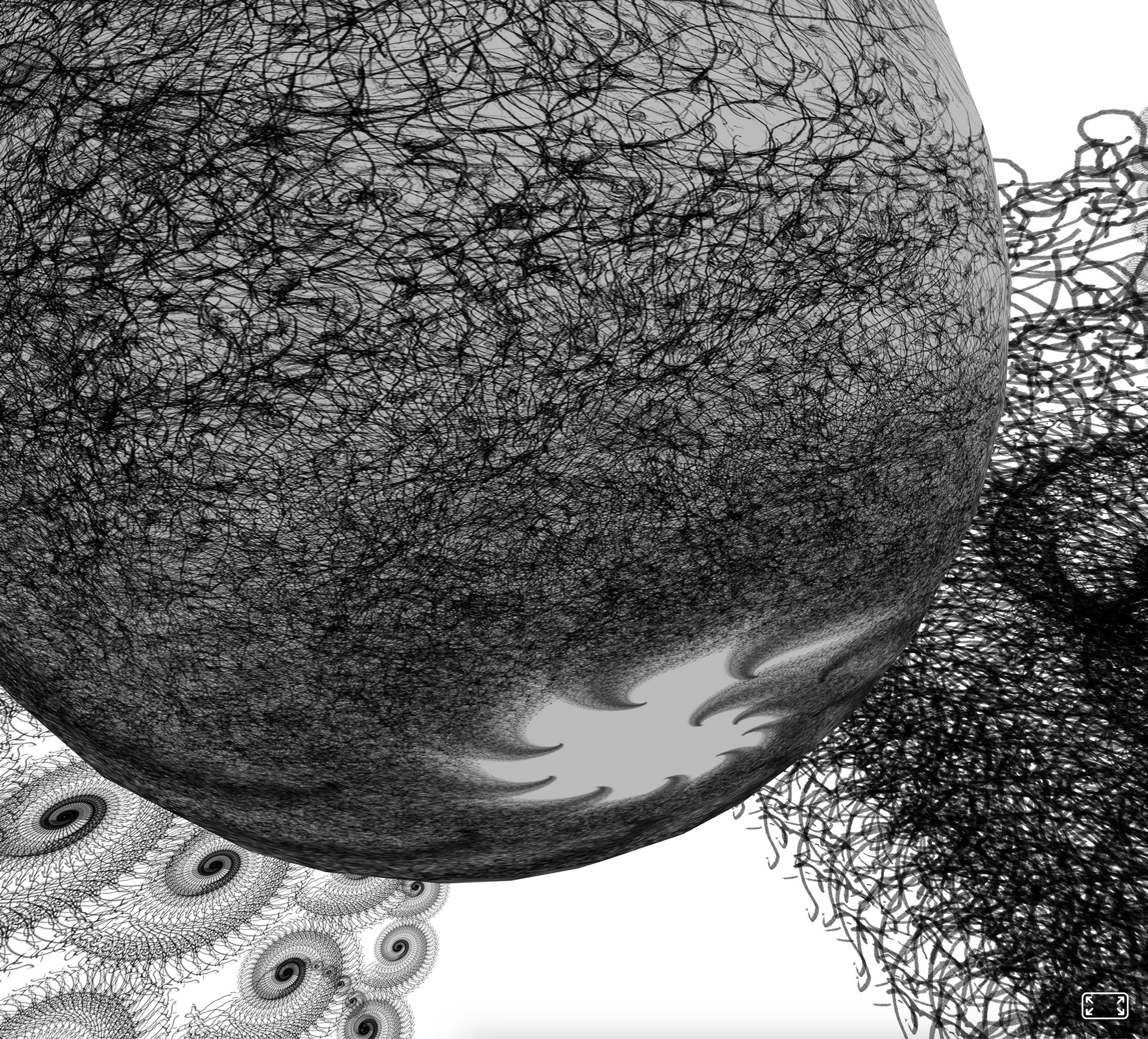 A screenshot from the 3D virtual reality space "Cosmos"