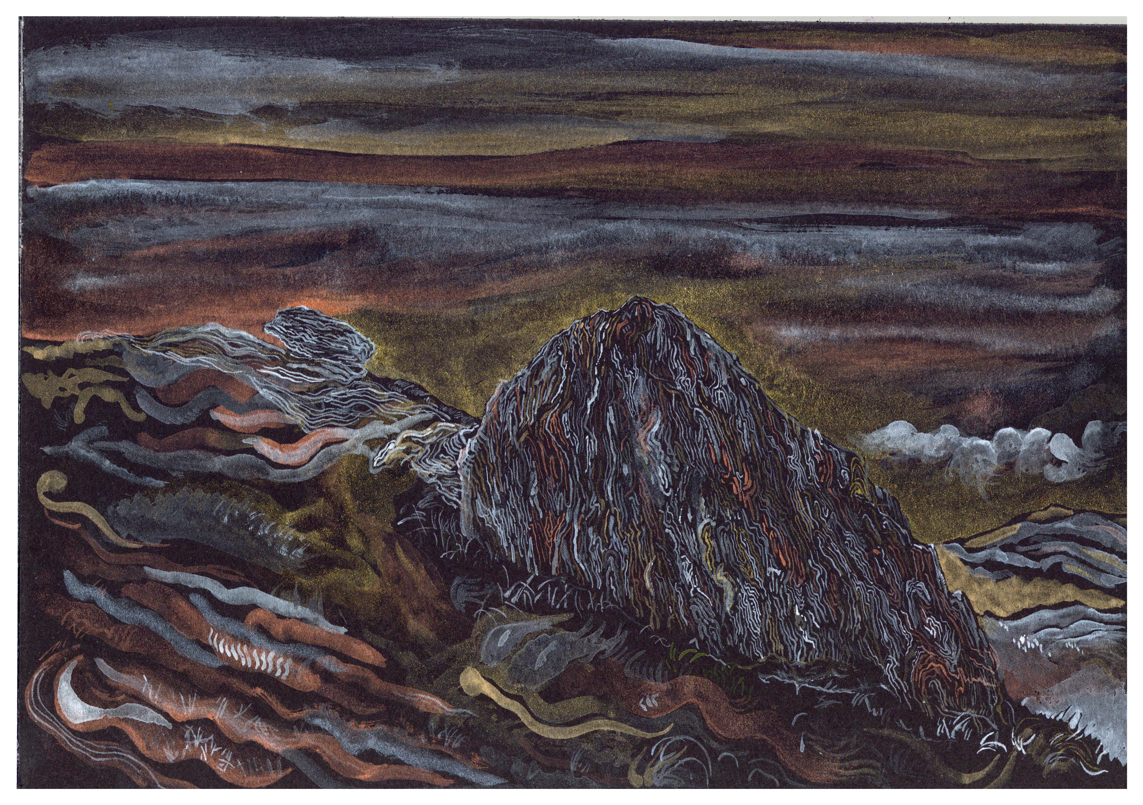 watercolour paintings depicting the Scottish landscape