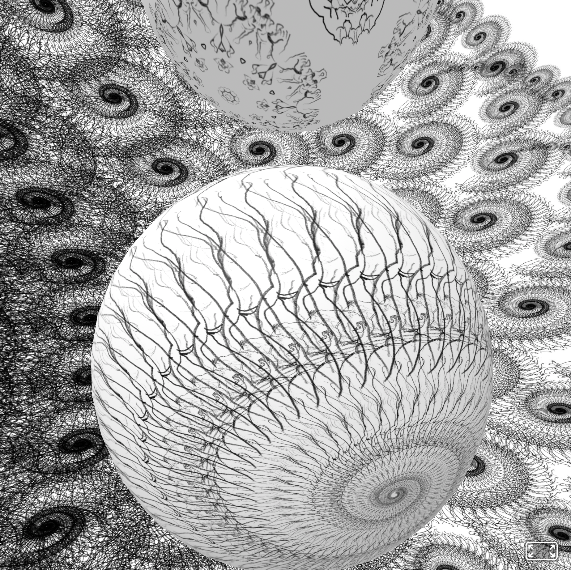 A screenshot from the 3D virtual reality space "Cosmos"