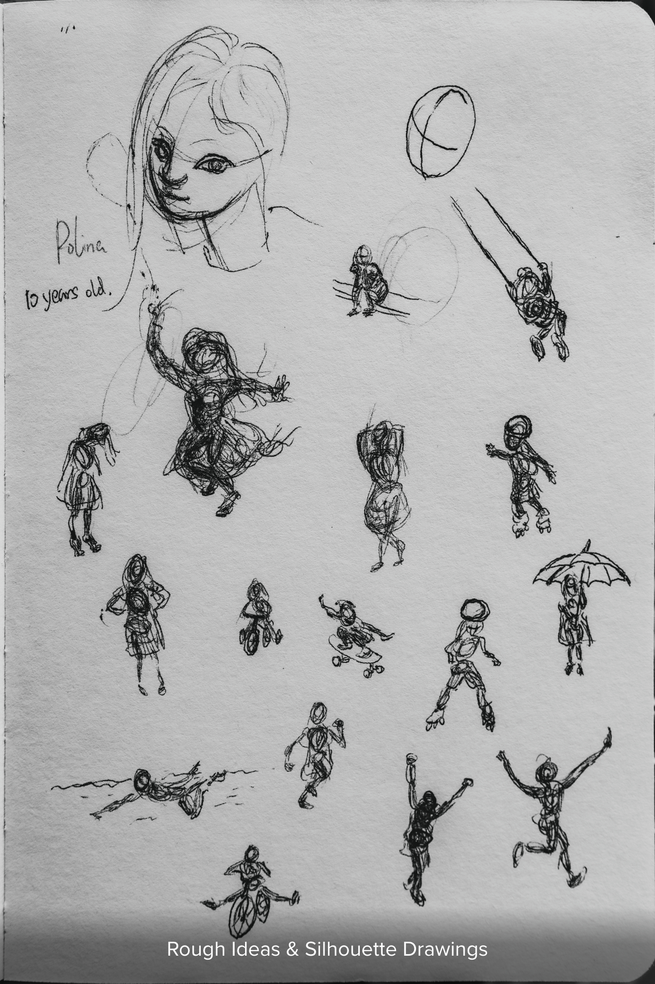 Rough Ideas & Silhouette Drawings