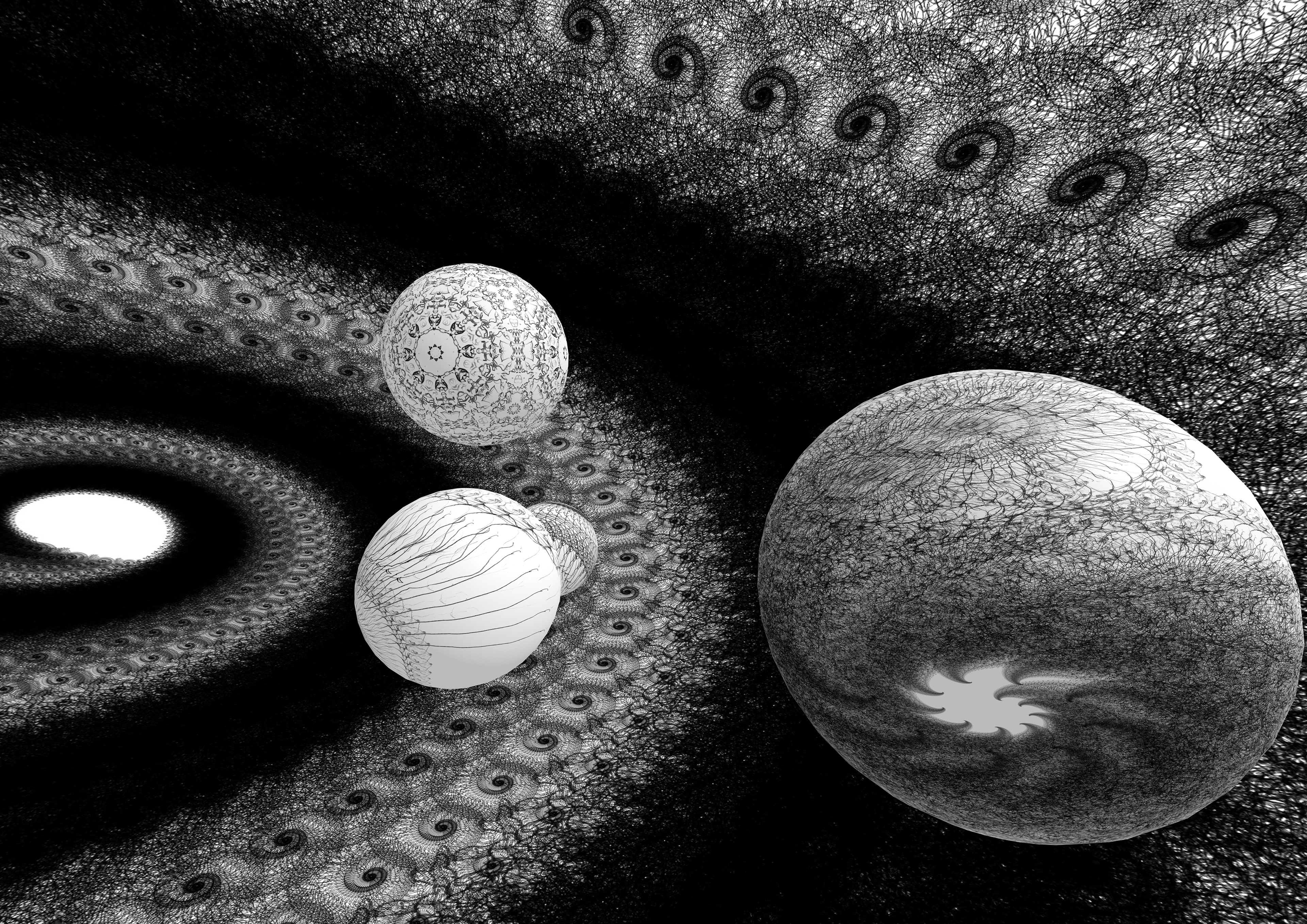 A screenshot from the 3D virtual reality space "Cosmos"