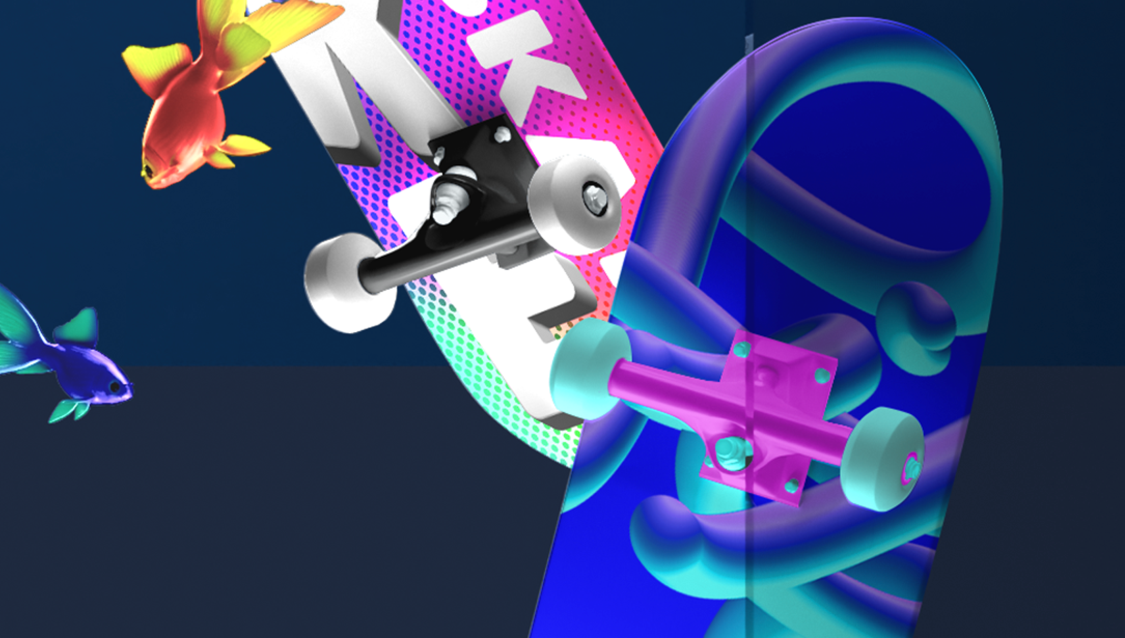 Creative Skate Showcase - 100% Customizable - Display your Brand!