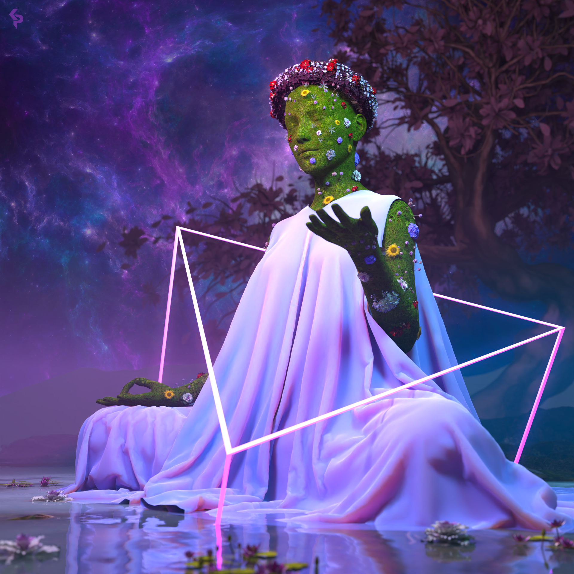 Gaia (2023) - cloth, texture and lighting exploration Cycles 3.5