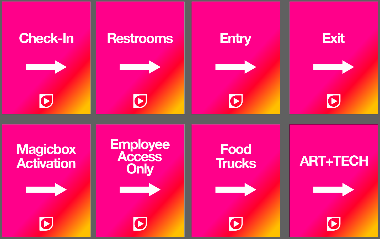 2022 Directional signage (22in. x 28in.)