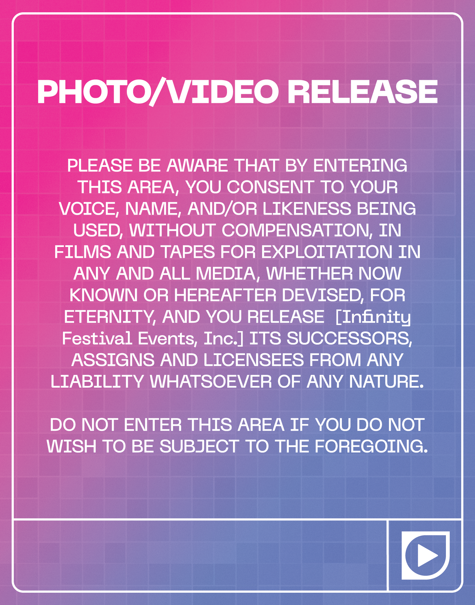 2023 Informational signage