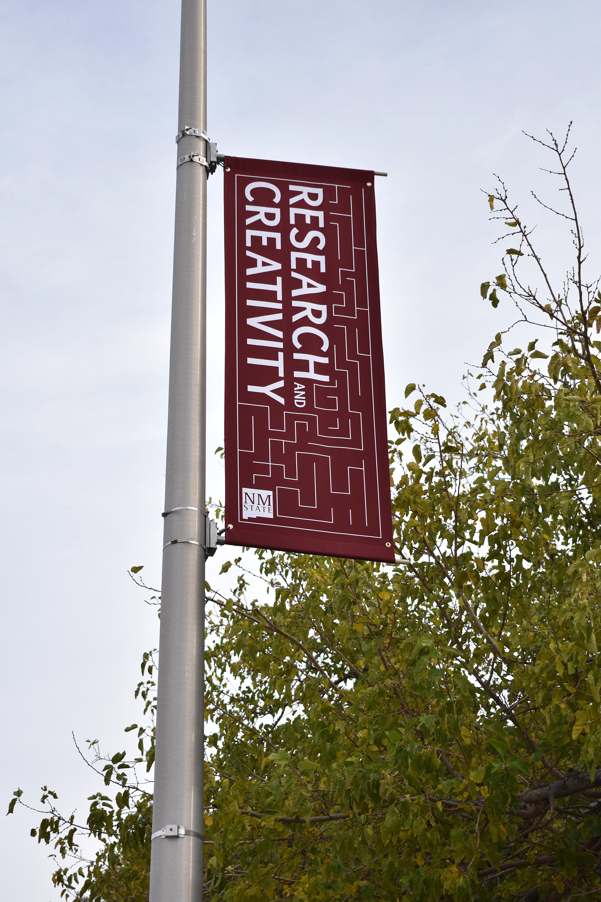 Poster on campus grounds