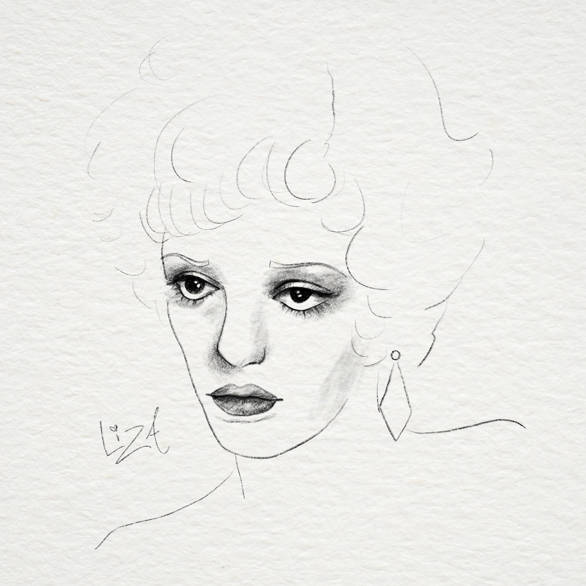 "Liza" Digital Illustration. 2021.