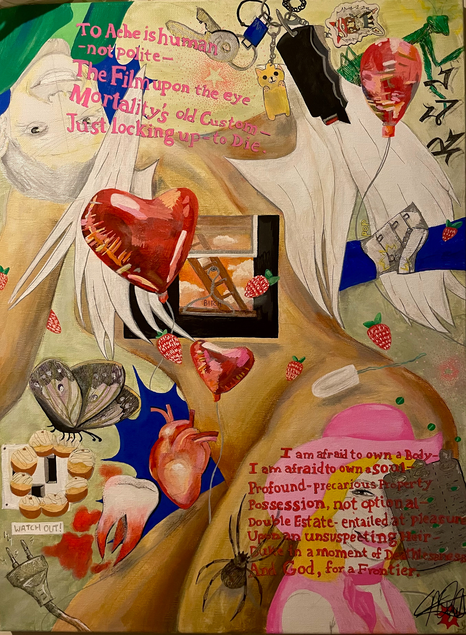 "Girlhood" Mixed Media. 2024