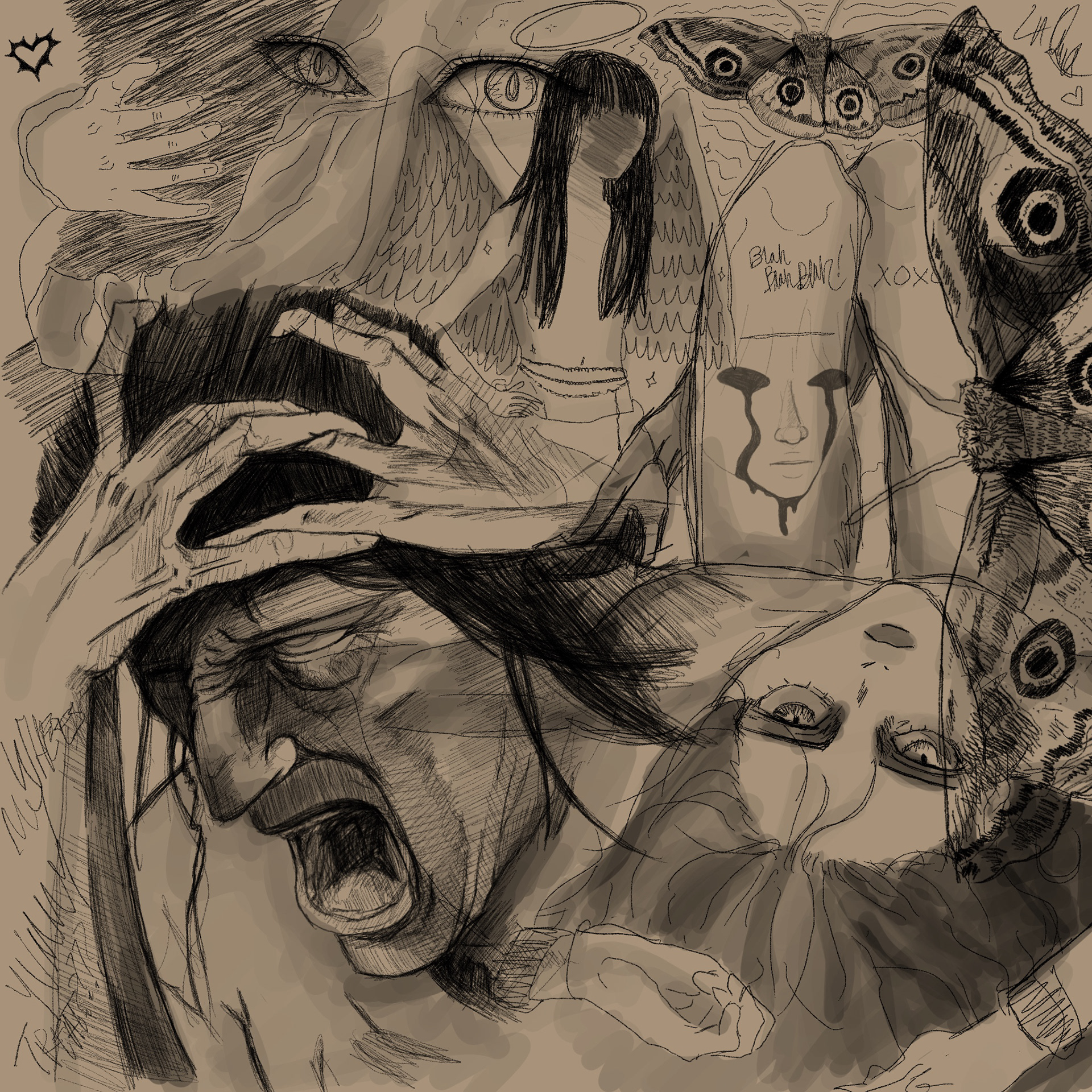 "Folly and Time" Digital Illustration. 2023