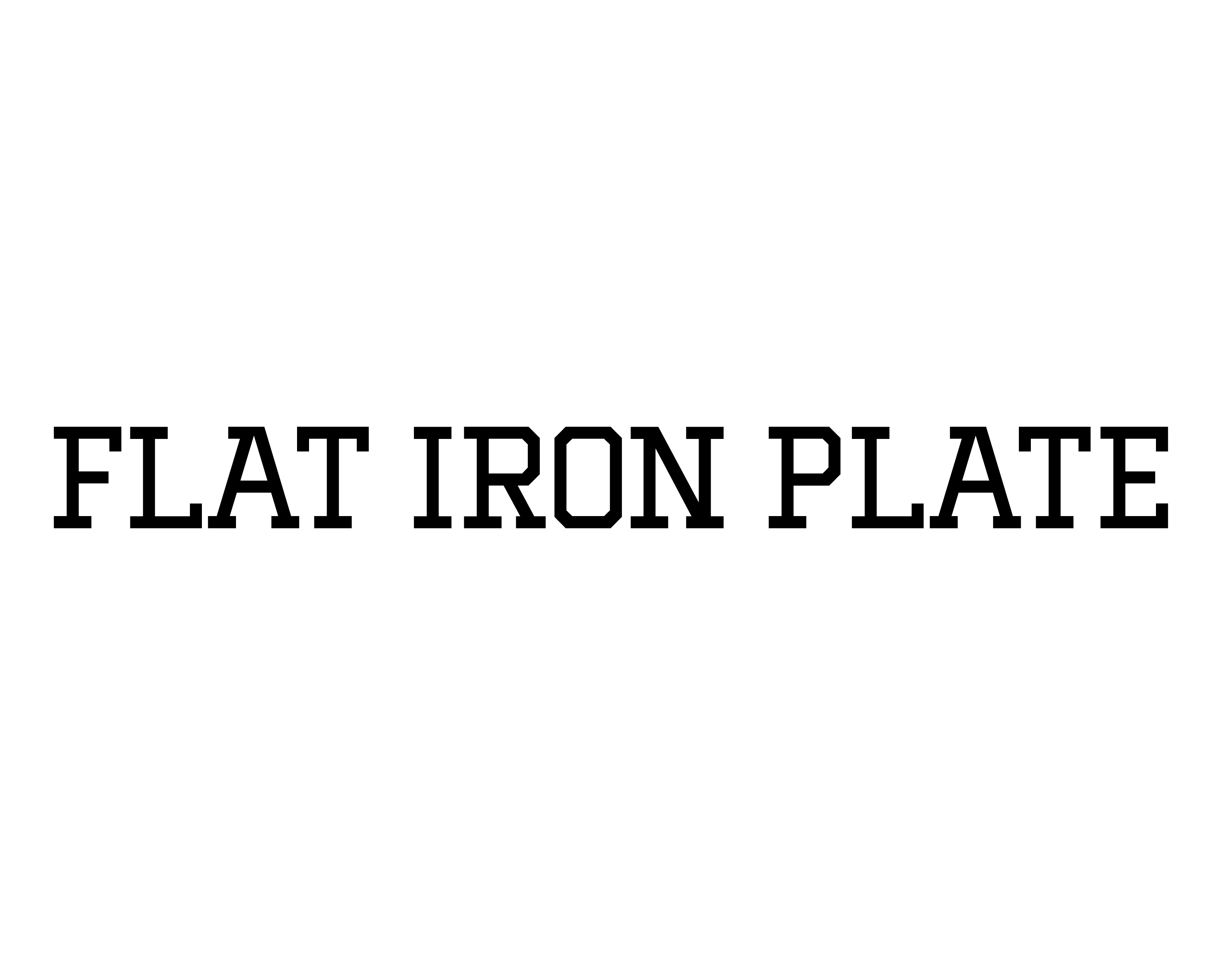 Flat Iron Plate