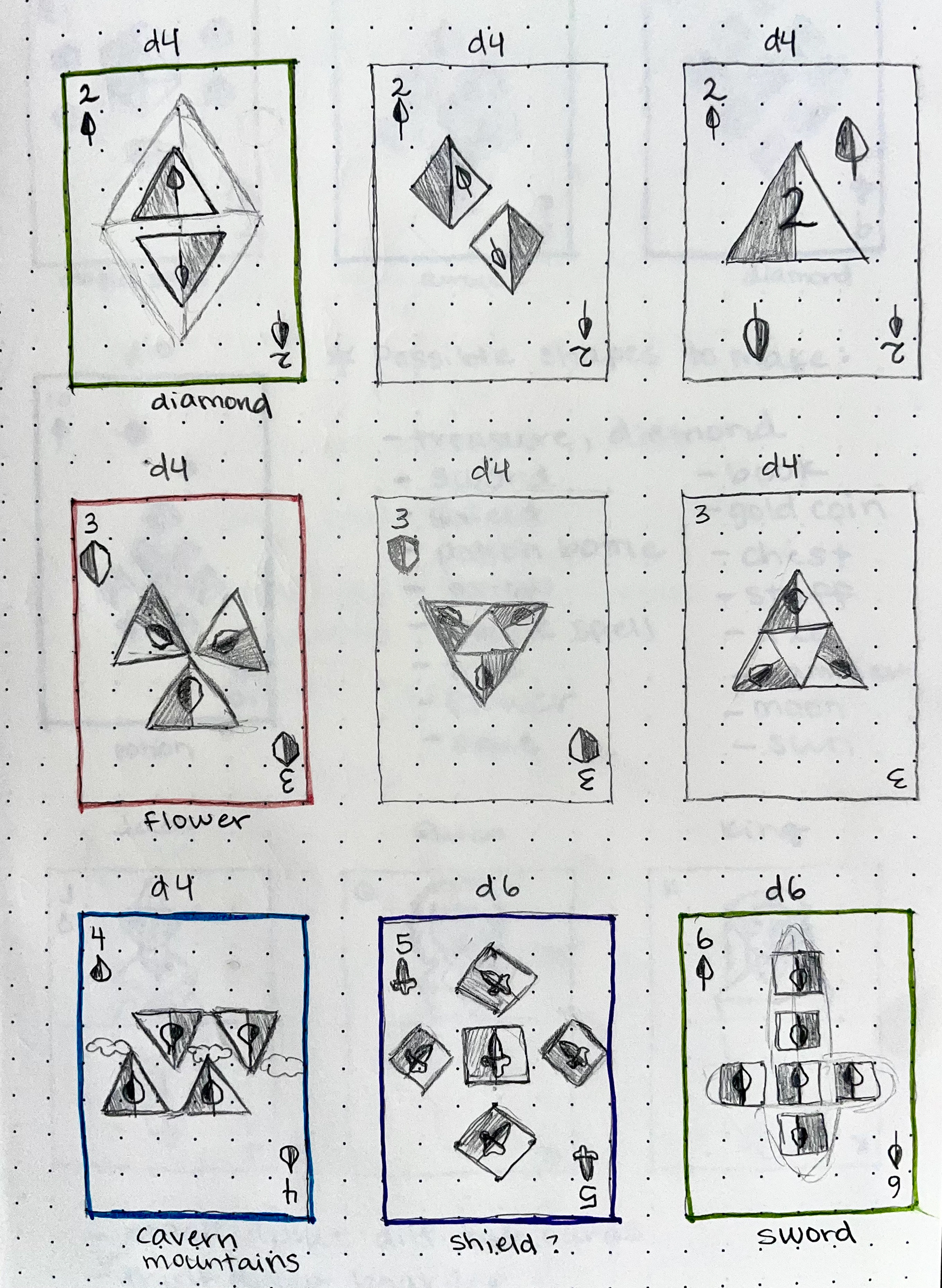 Num Card Sketches
