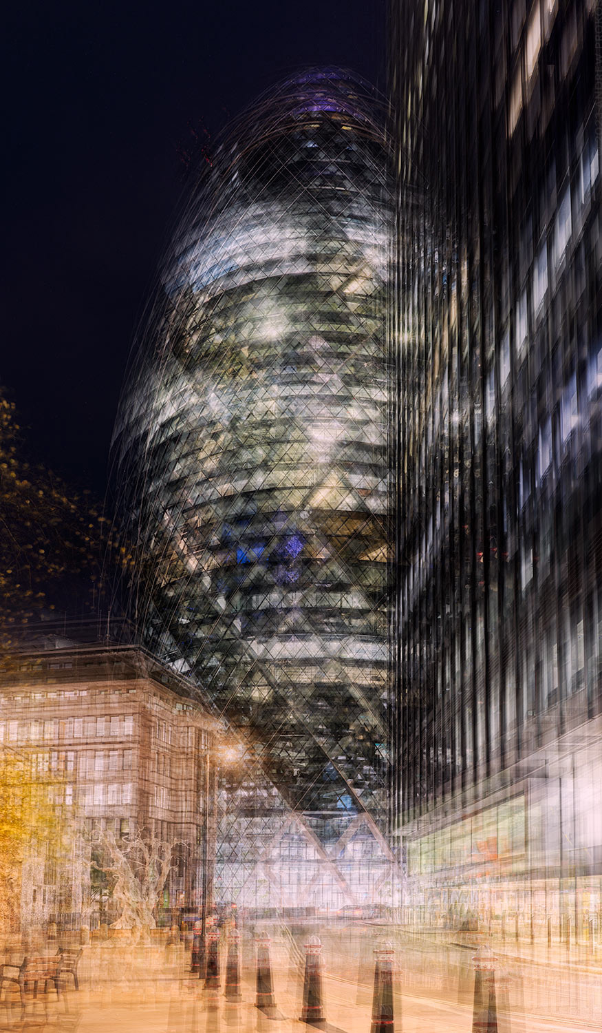 Multiplicity - The Gherkin at Night