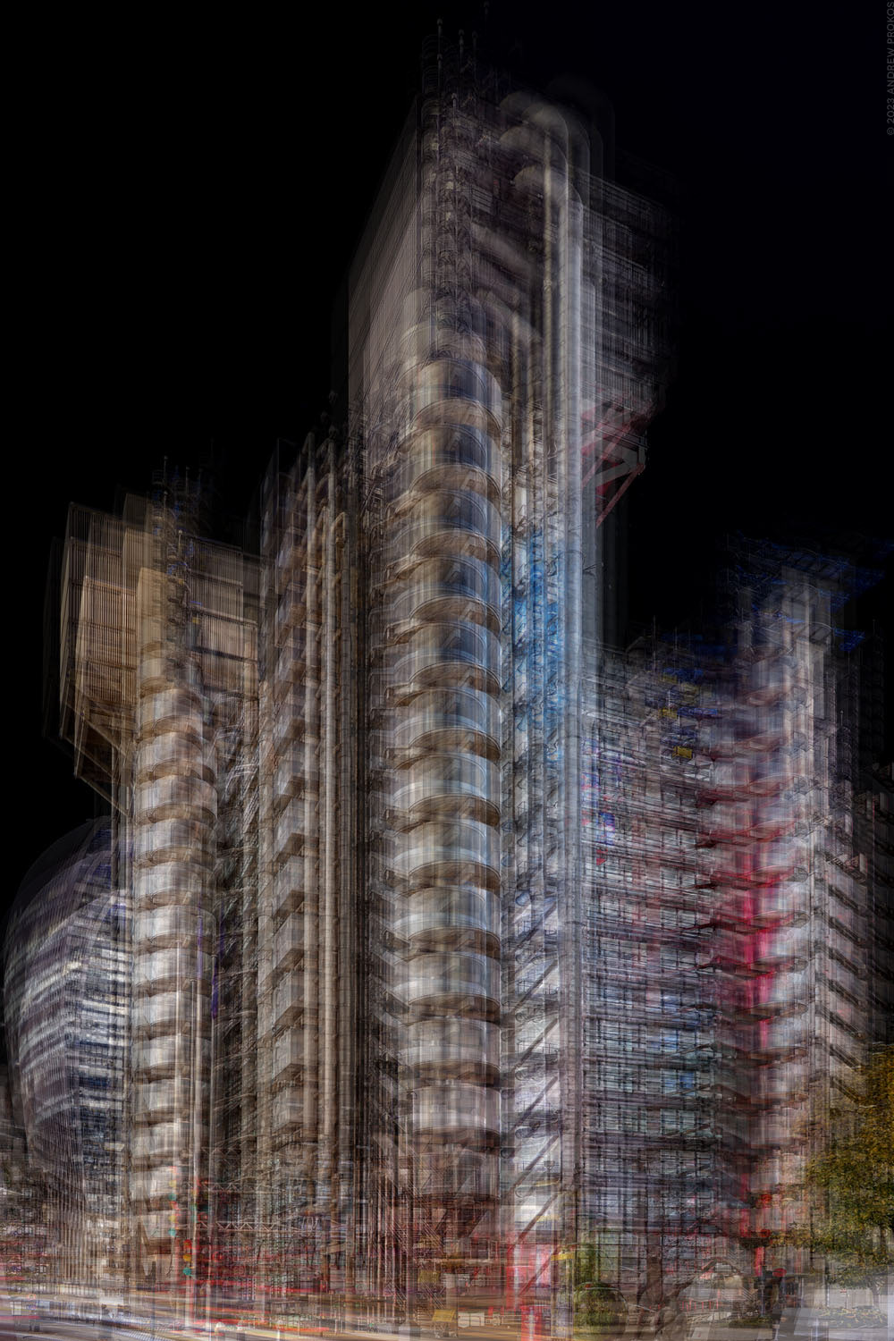Multiplicity - Lloyd's Building at Night