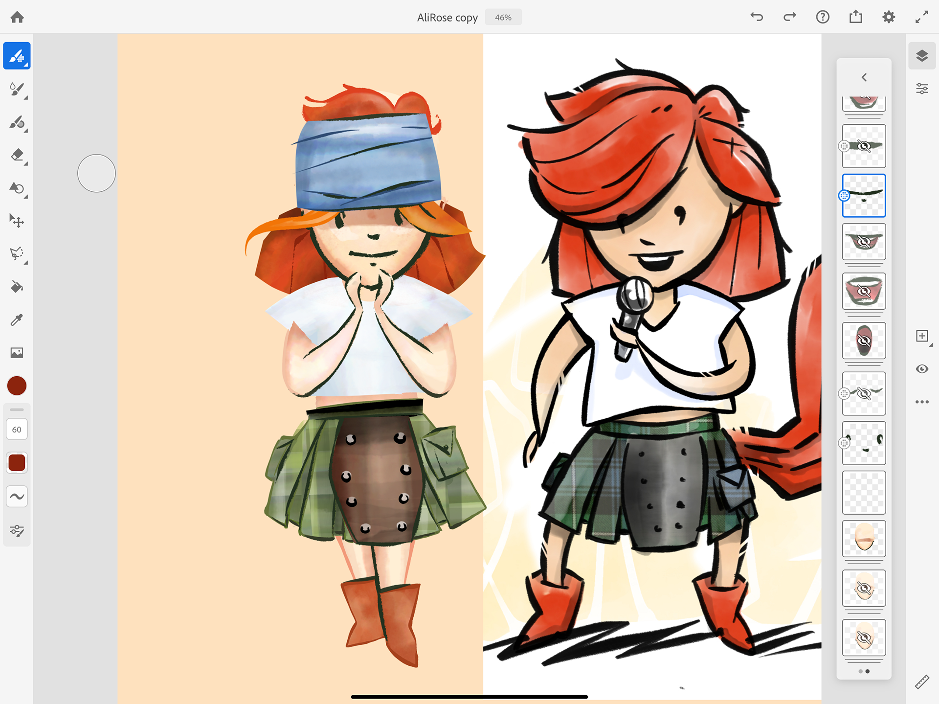 The many faces of Ali Fox