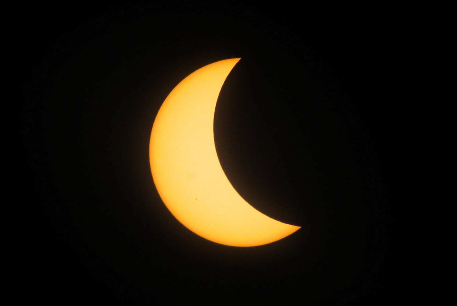 A partial solar eclipse is seen from Mazatlan, Mexico, April 8, 2024. (OSV News photo/Henry Romero, Reuters)