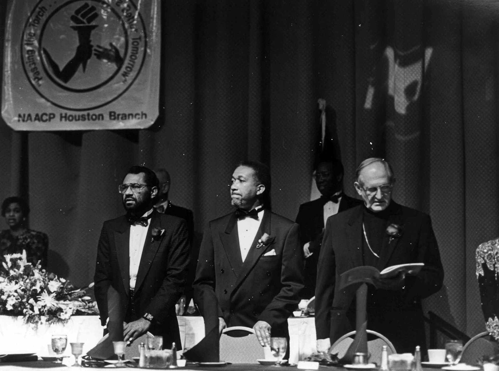 Archbishop Fiorenza attends an NAACP event, date unkown.