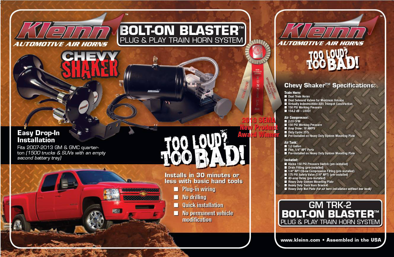 Kleinn Air Horns package label