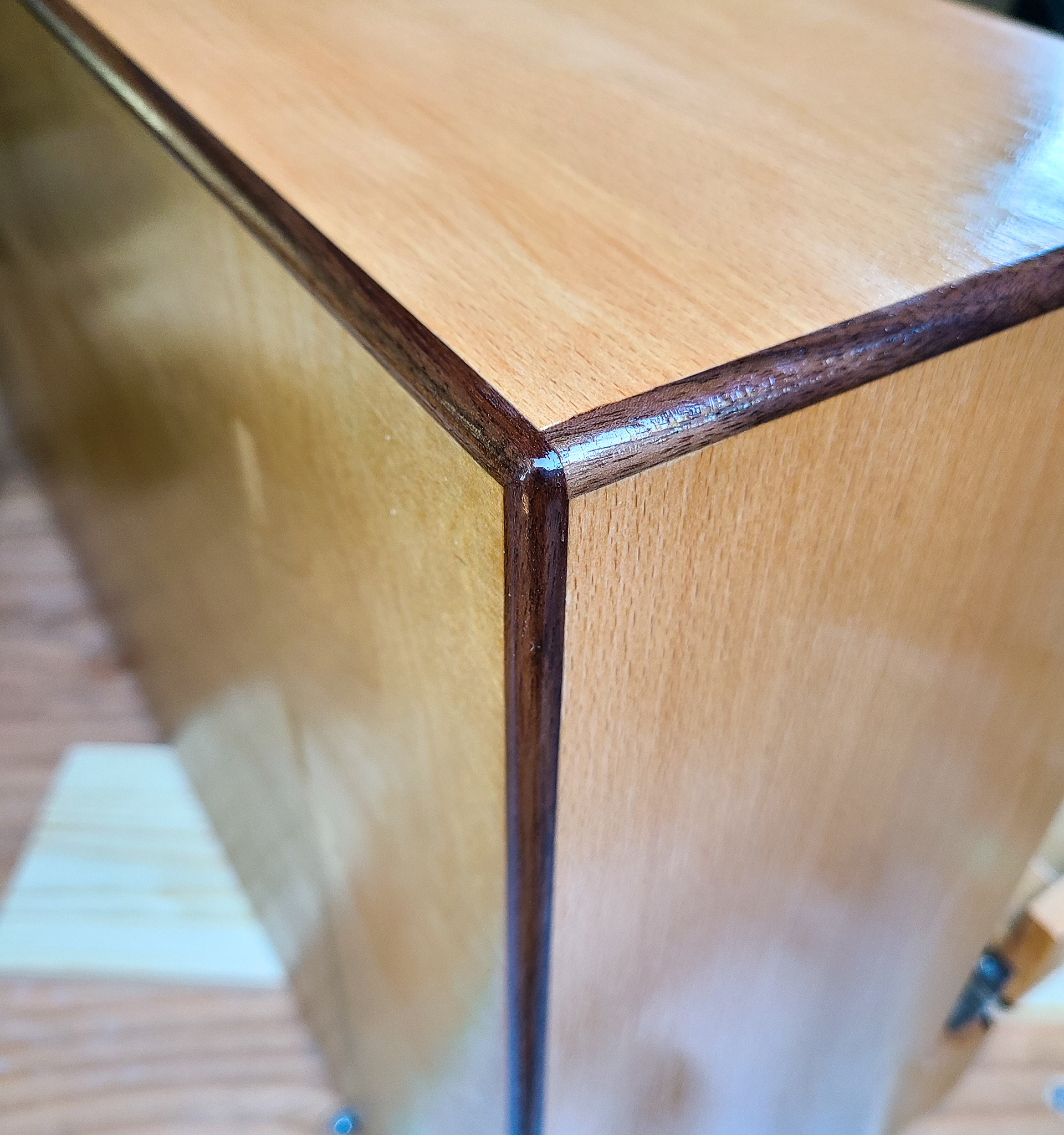 Close up of Walnut Inlay