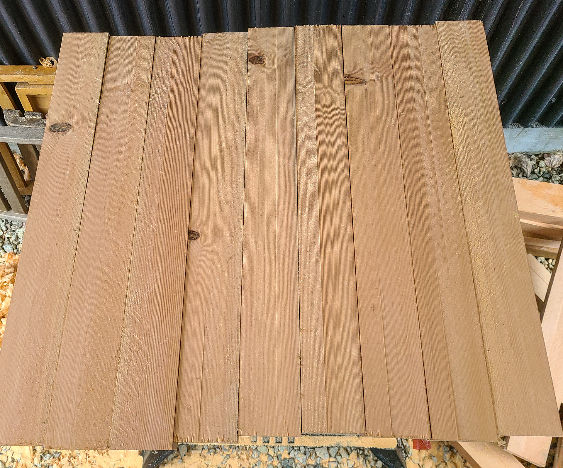 Center of table before Lamination