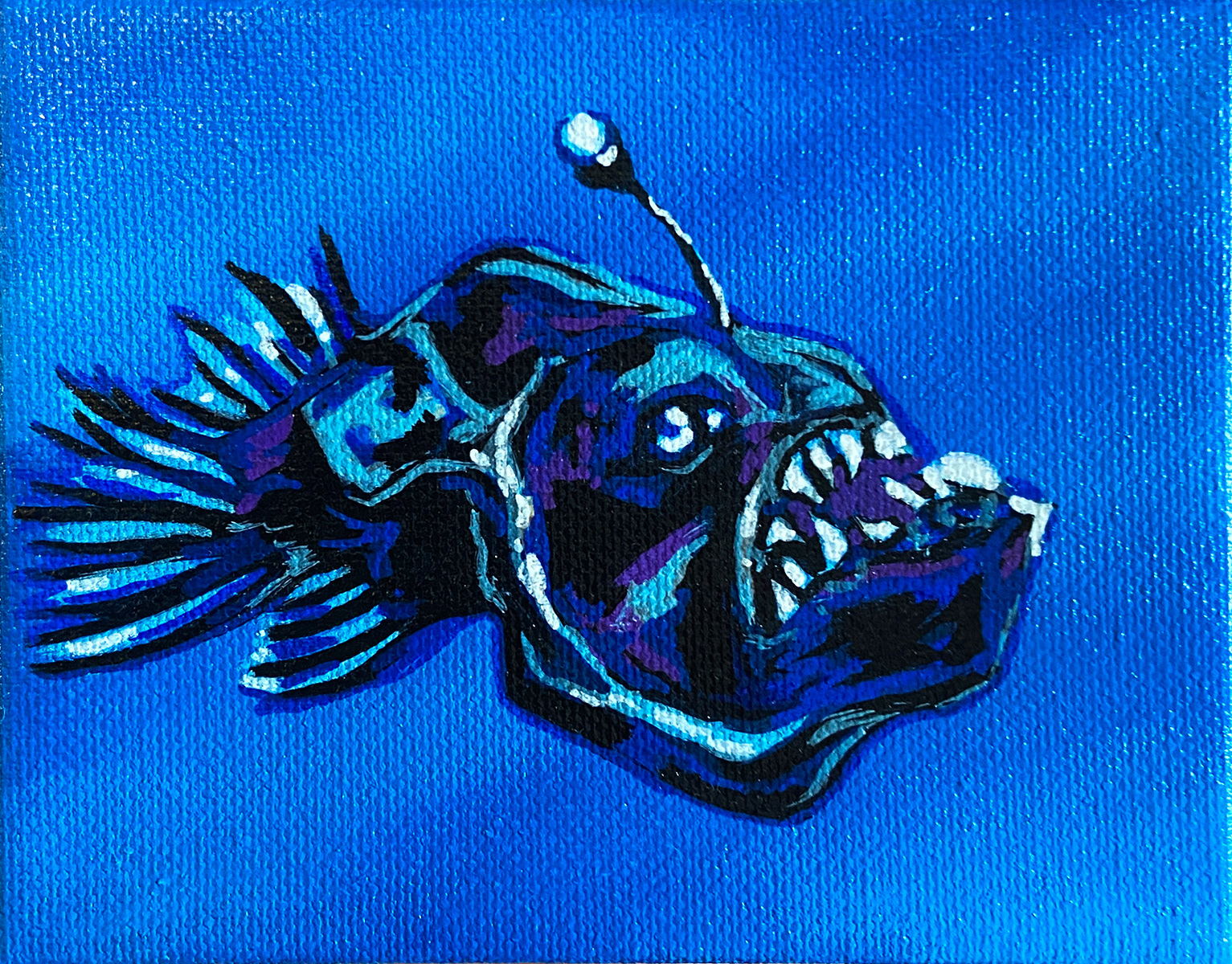 Miracle, acrylic on canvas, 4 x 5", 2025