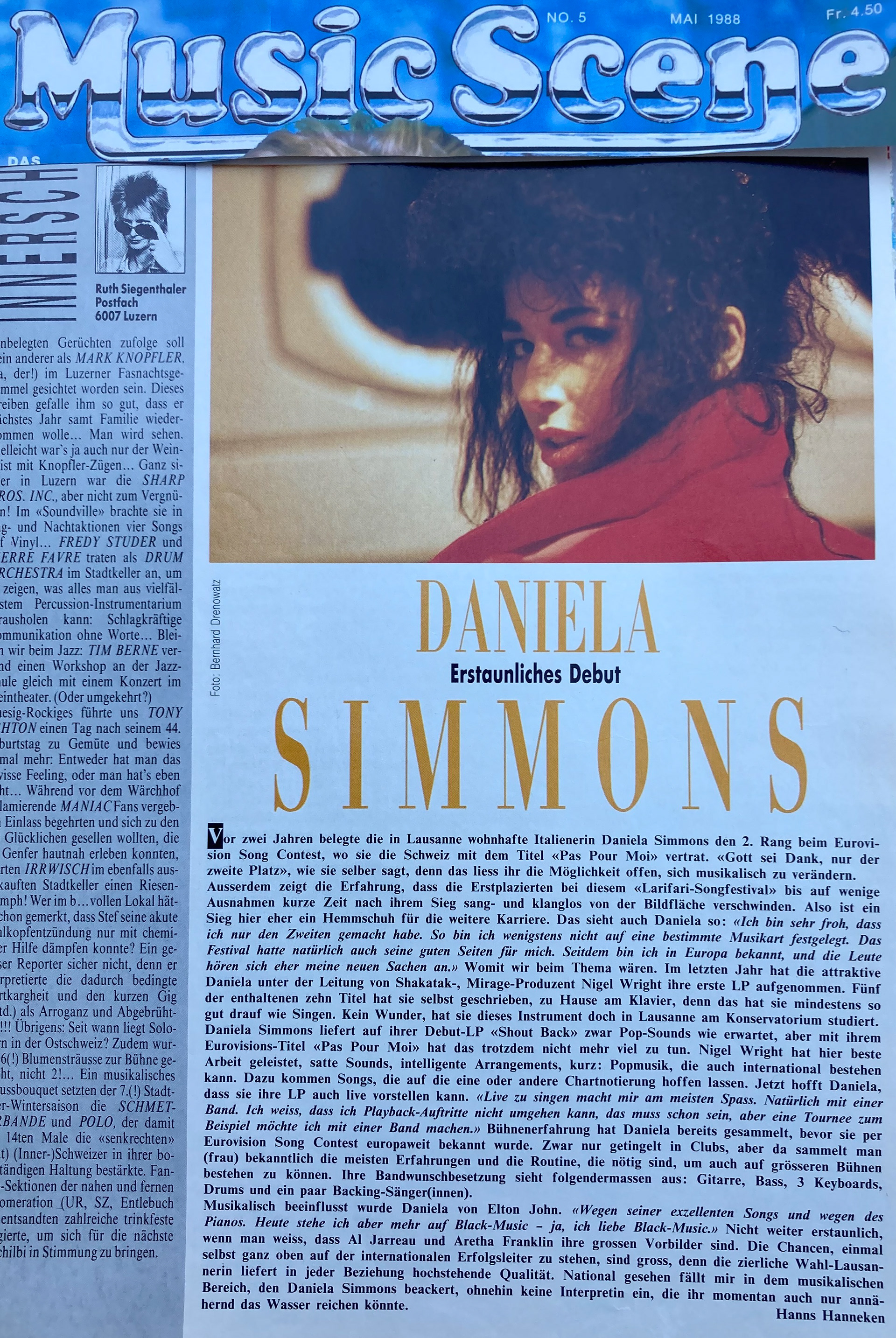 Music Scene mai 1988