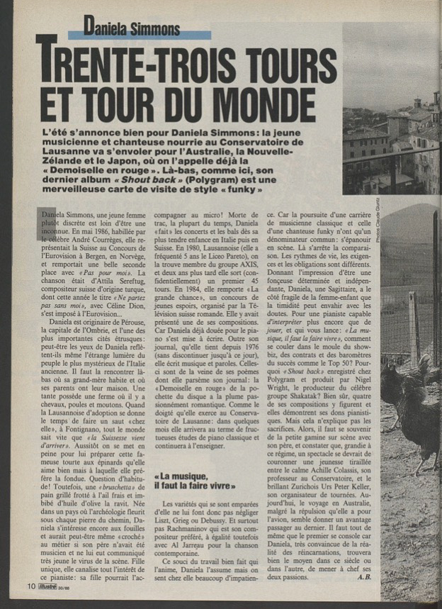 Illustré juillet 1988 page 1