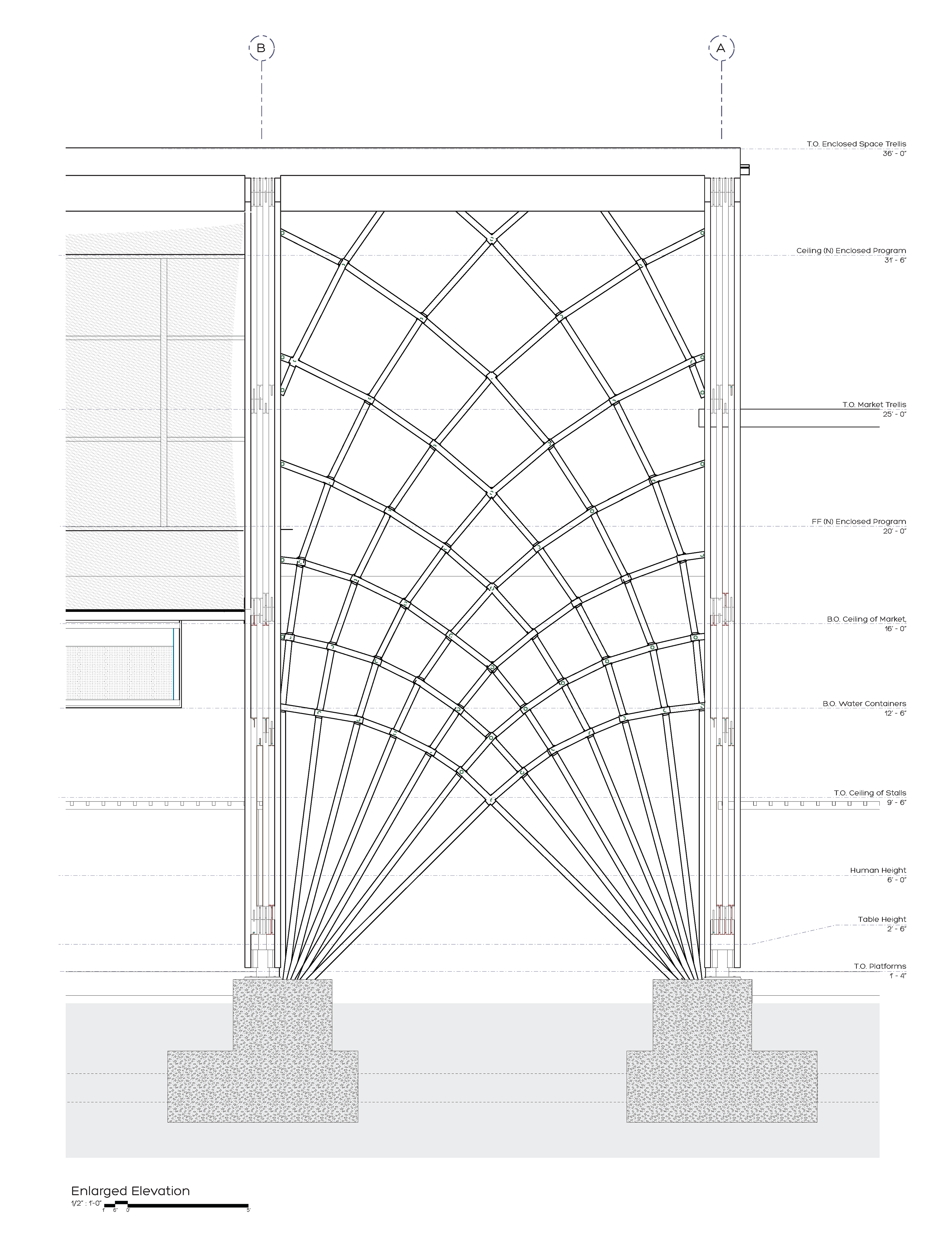 Sheer Wall Enlarged ELevation