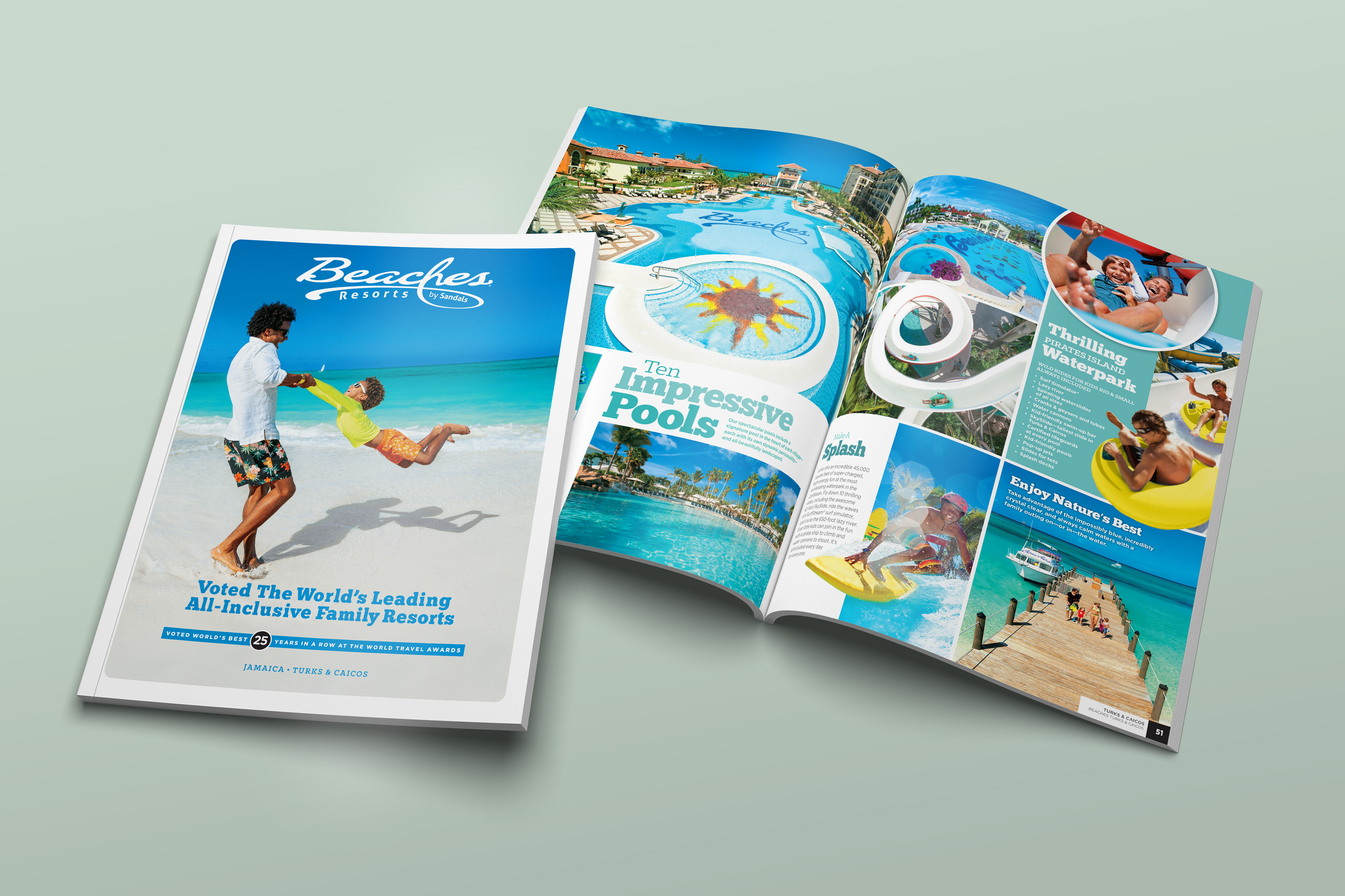 Beaches Brochure 2022 | Final Print Production | InDesign & Photoshop