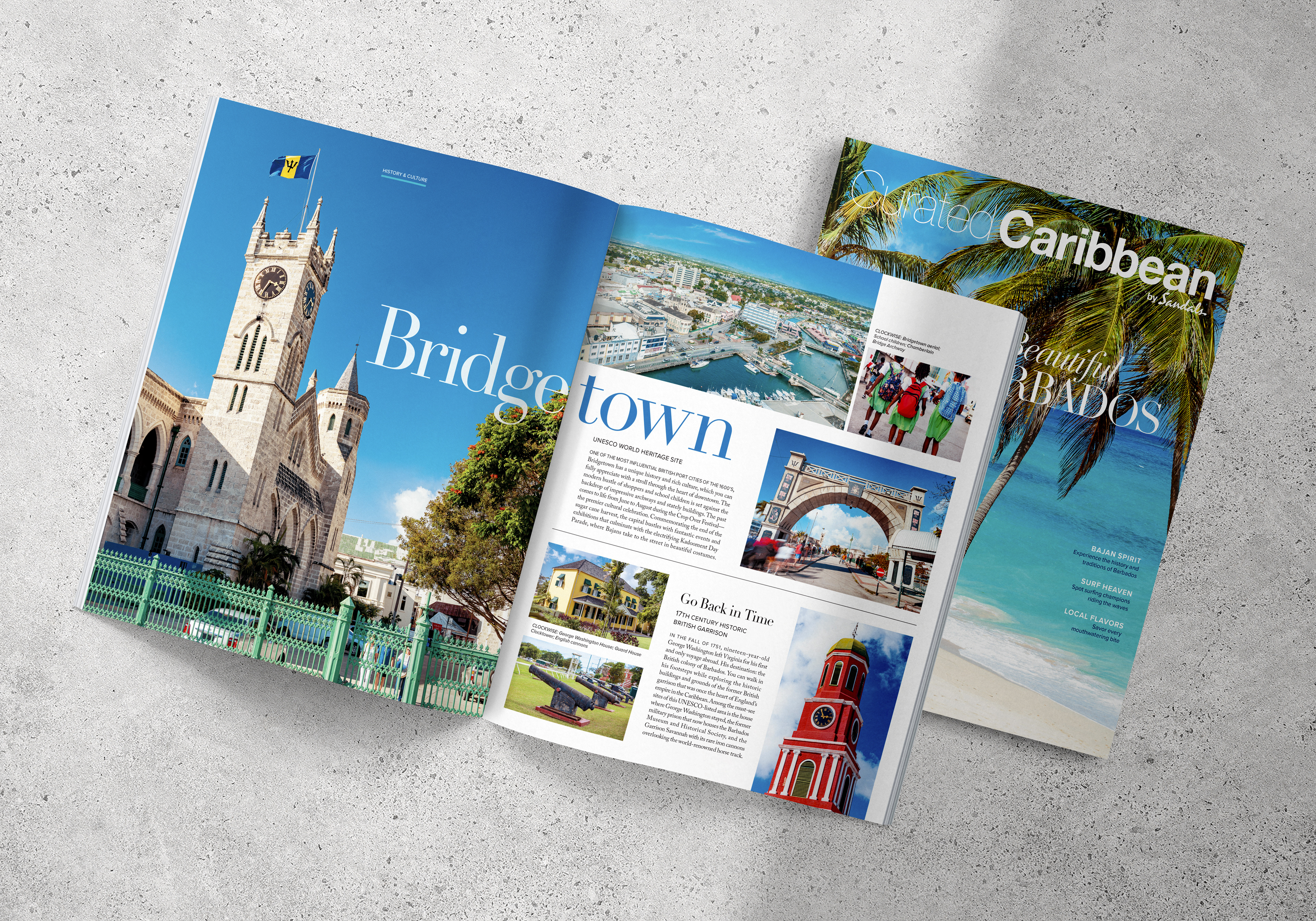 Curated Barbados Brochure 2023 | Final Print Production | InDesign & Photoshop