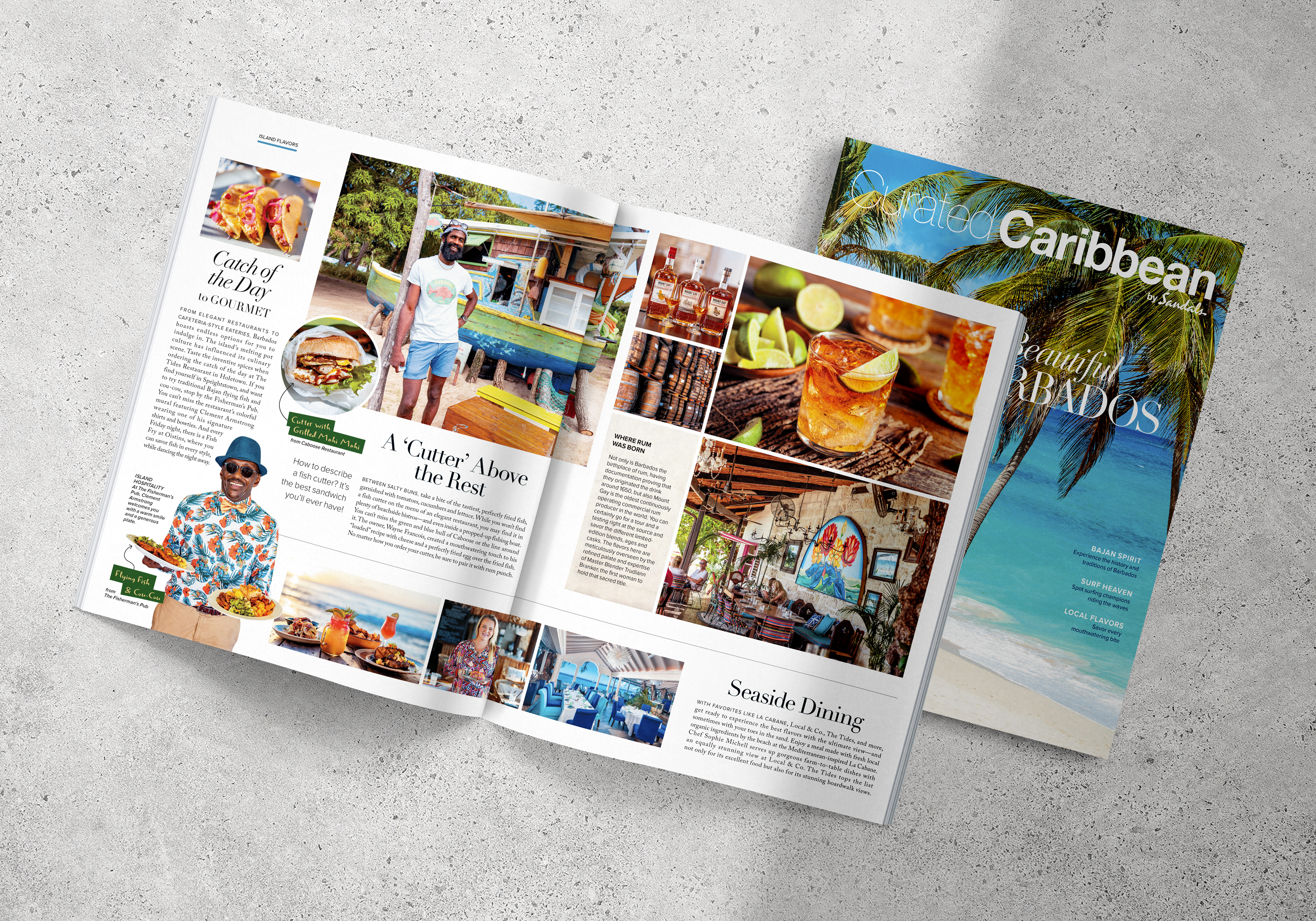 Curated Barbados Brochure 2023 | Final Print Production | InDesign & Photoshop