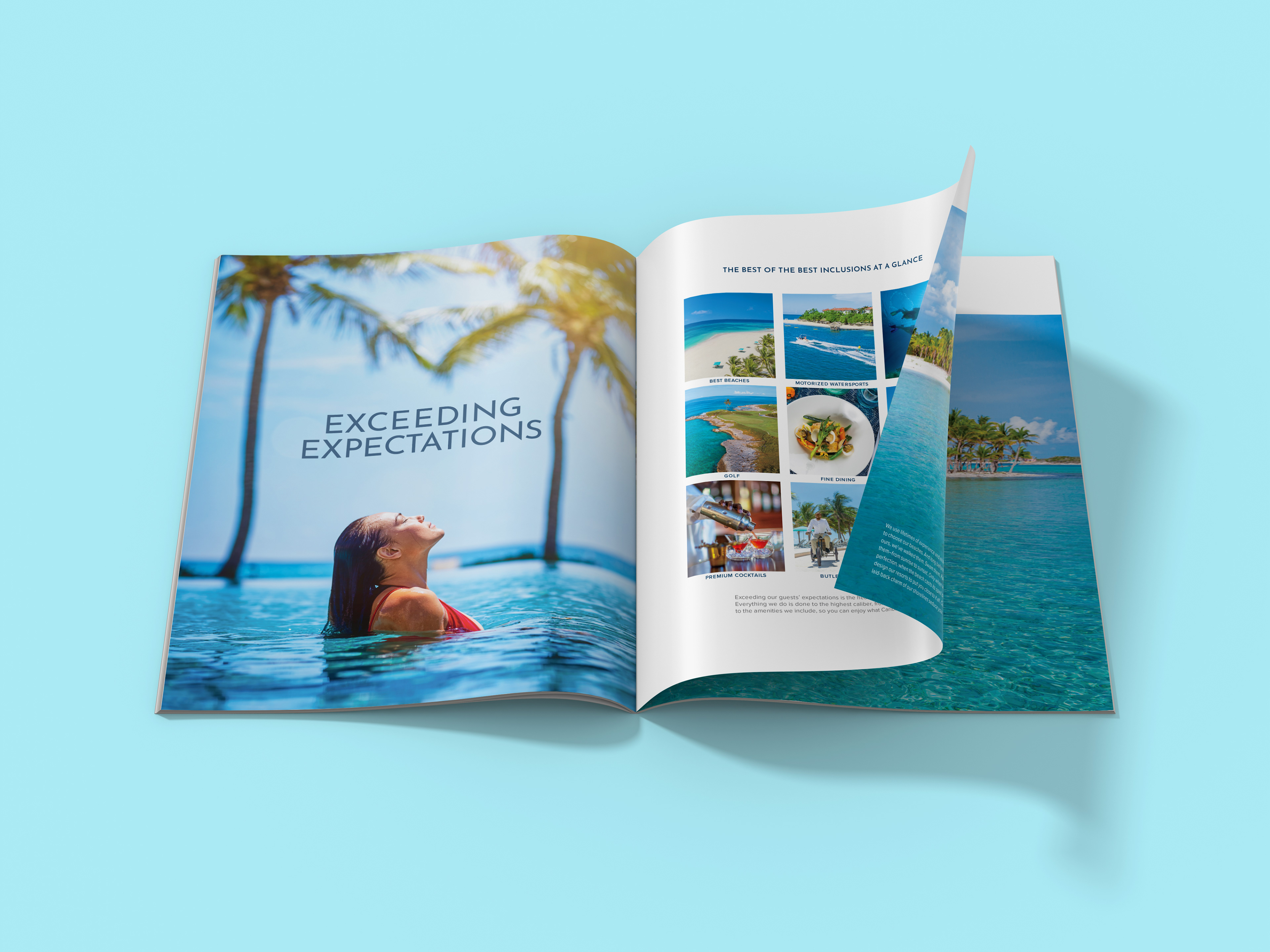 Sandals Brochure 2022 | Final Print Production | InDesign & Photoshop