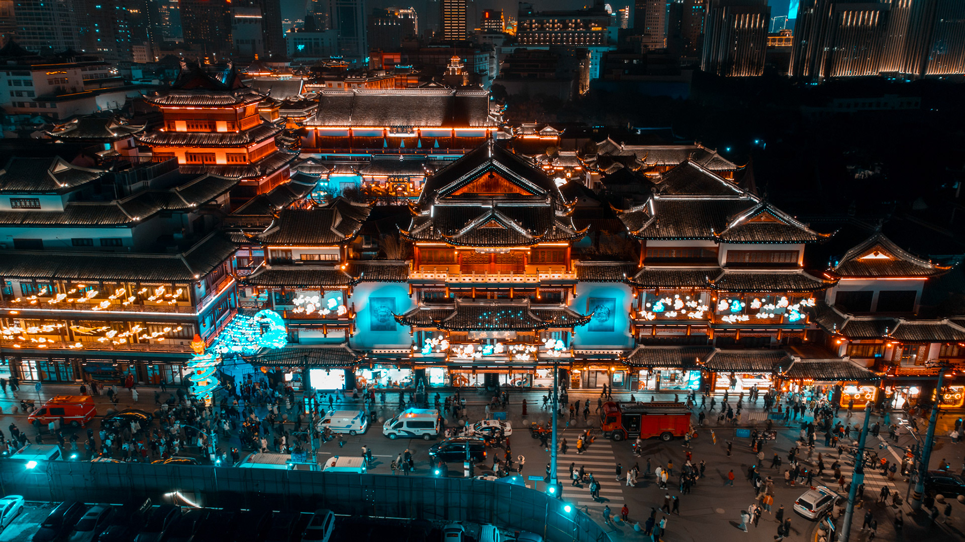 Yu Garden Shanghai Drone