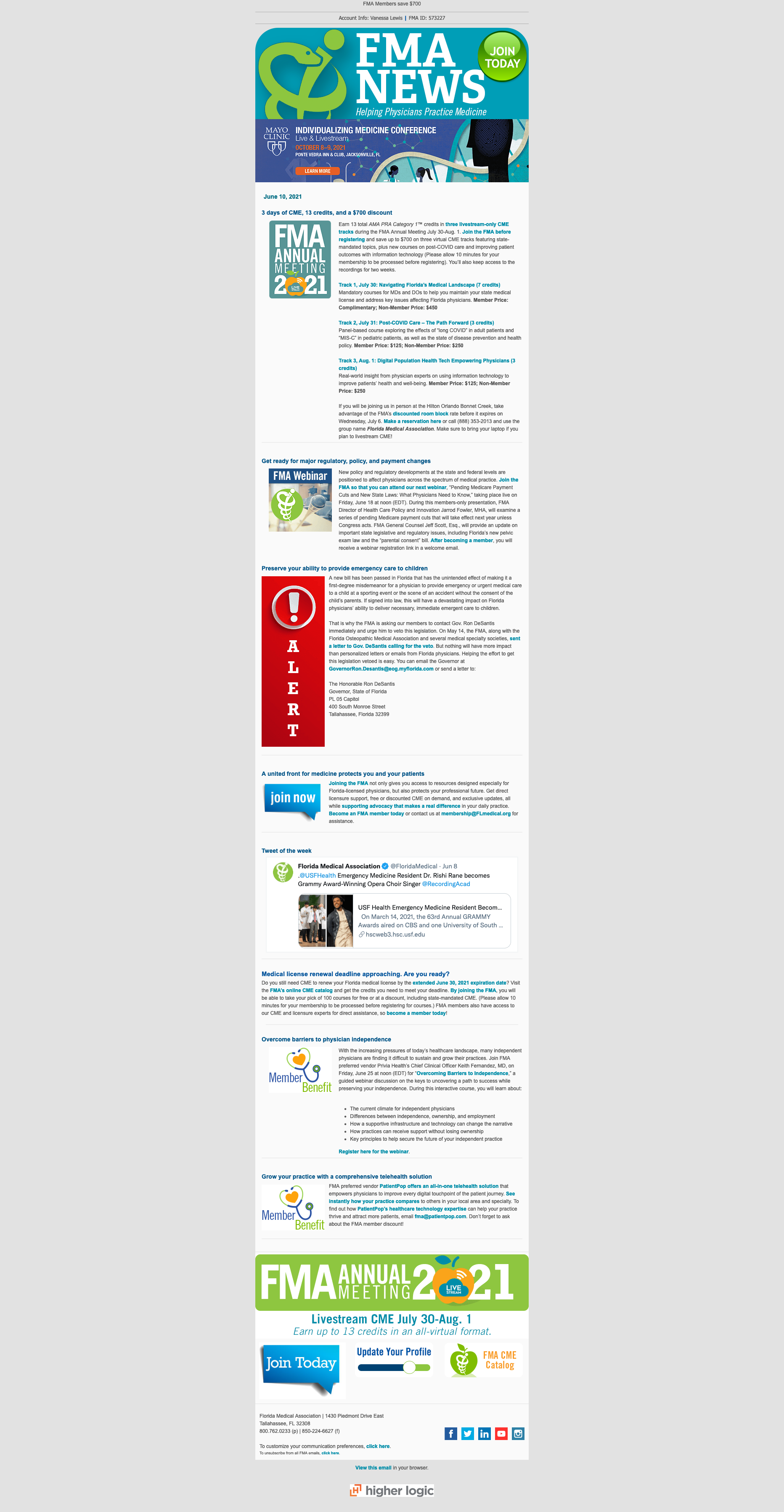 Old Email Design