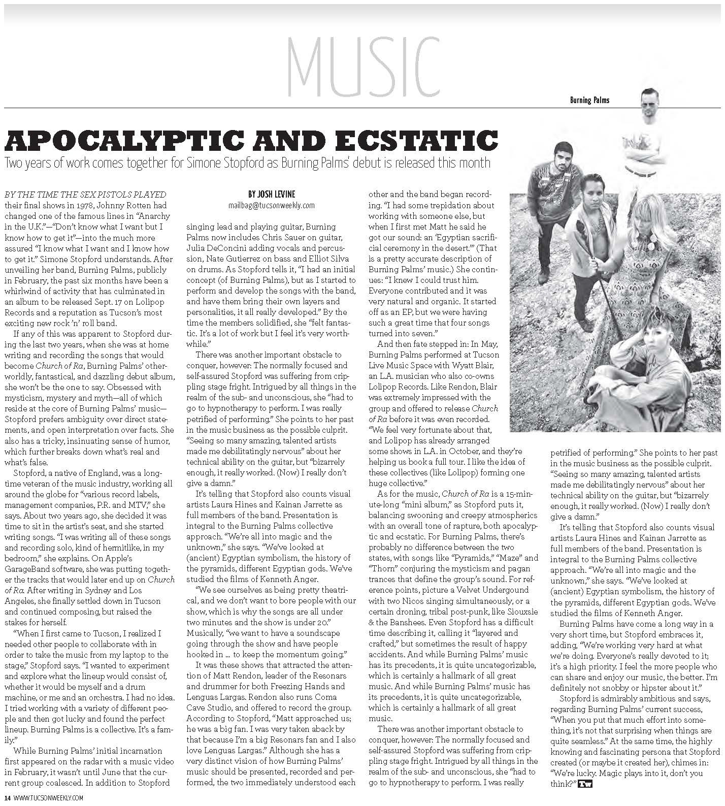 Tucson Weekly redesign concept layout pages