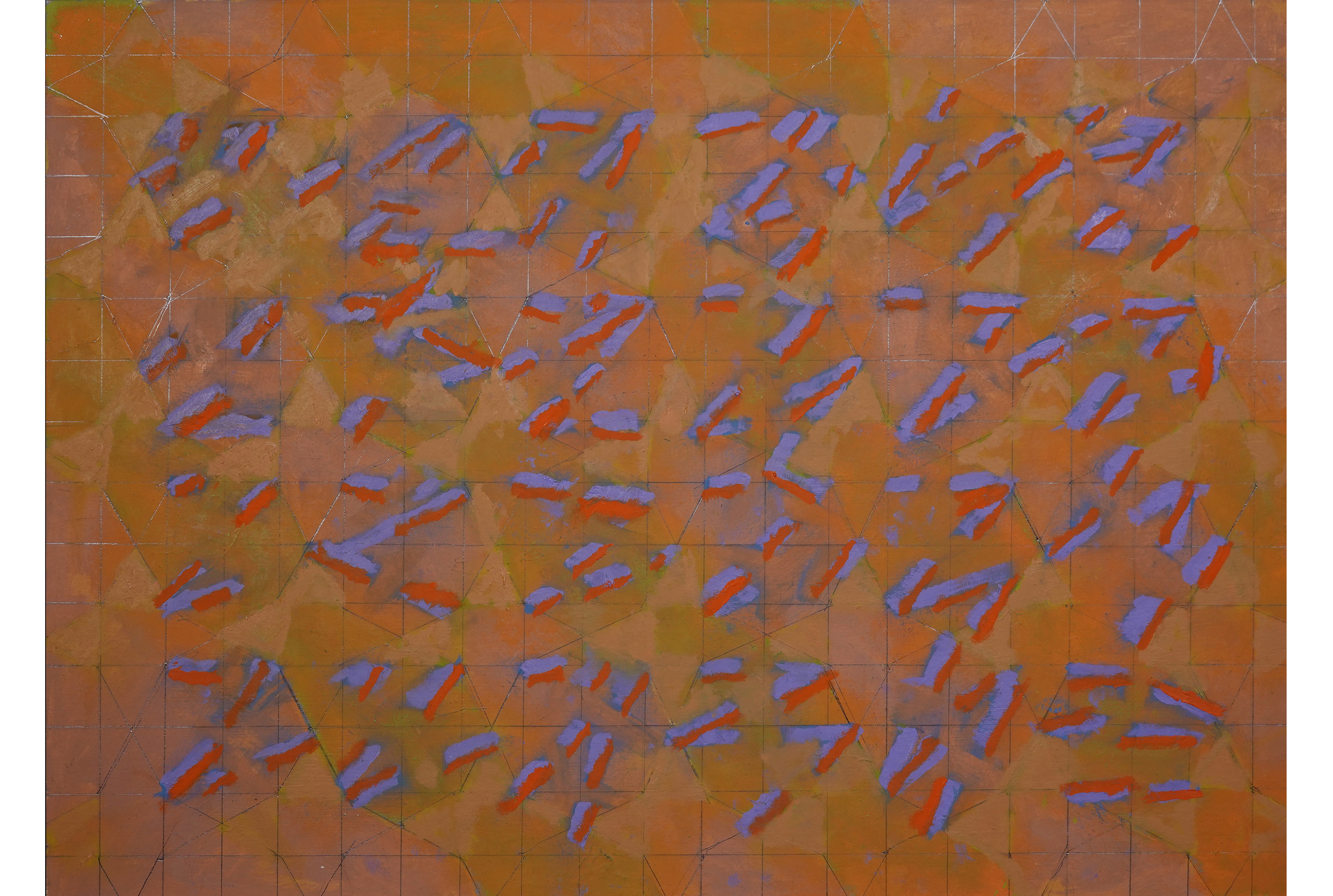  #1, 2018-24, oil on 16 x 20 board, graphite