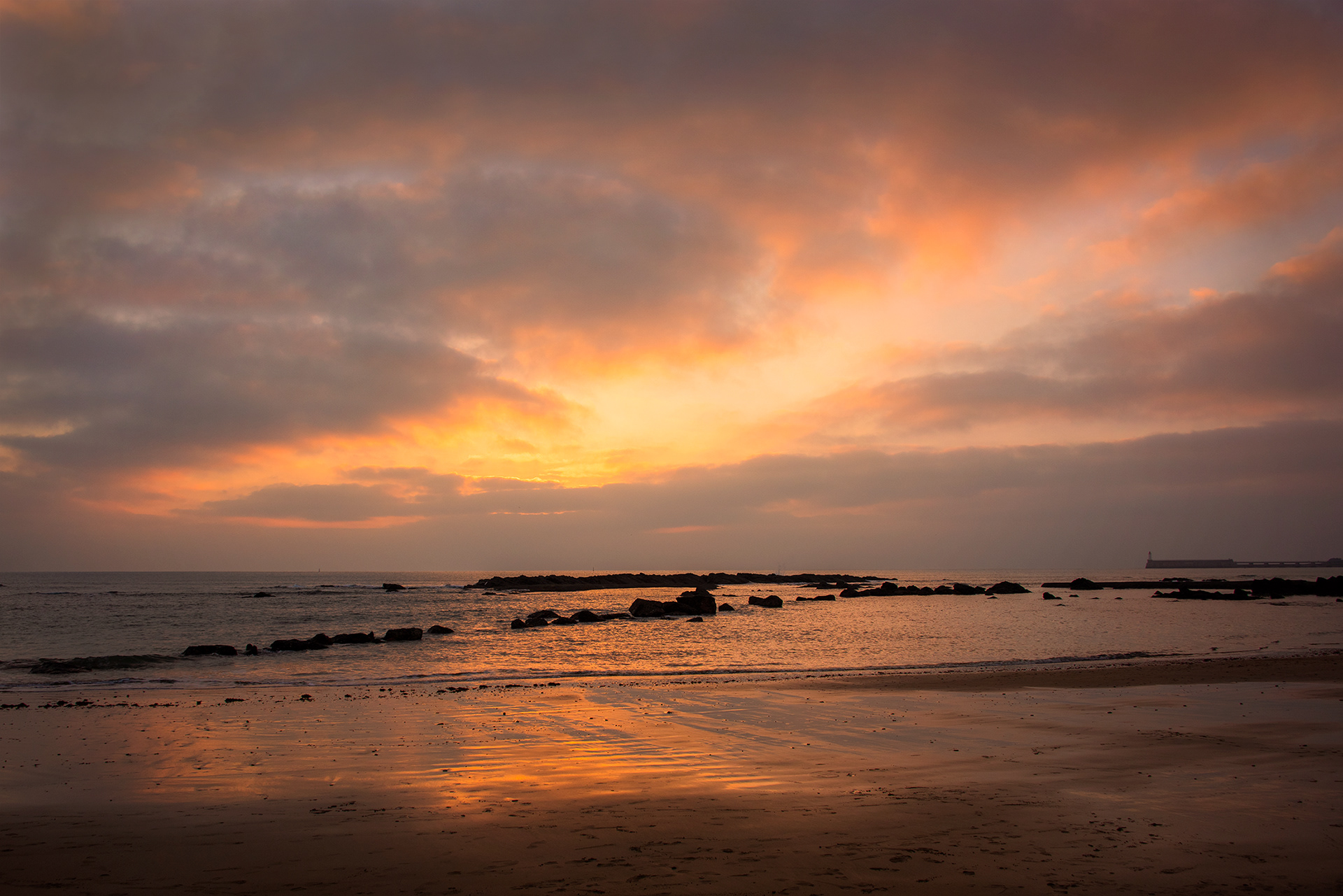 Sunset over Les Sables d'Olonne