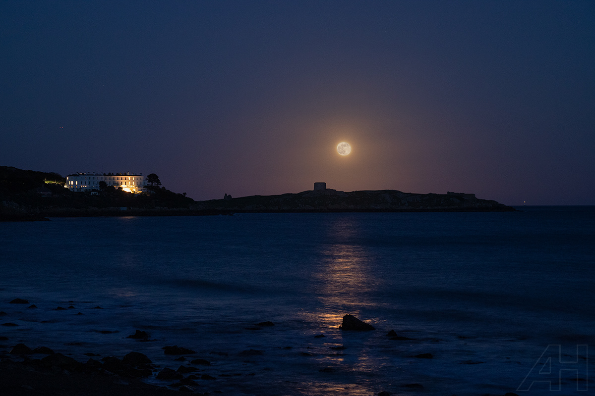 Dalkey Island Full Moon