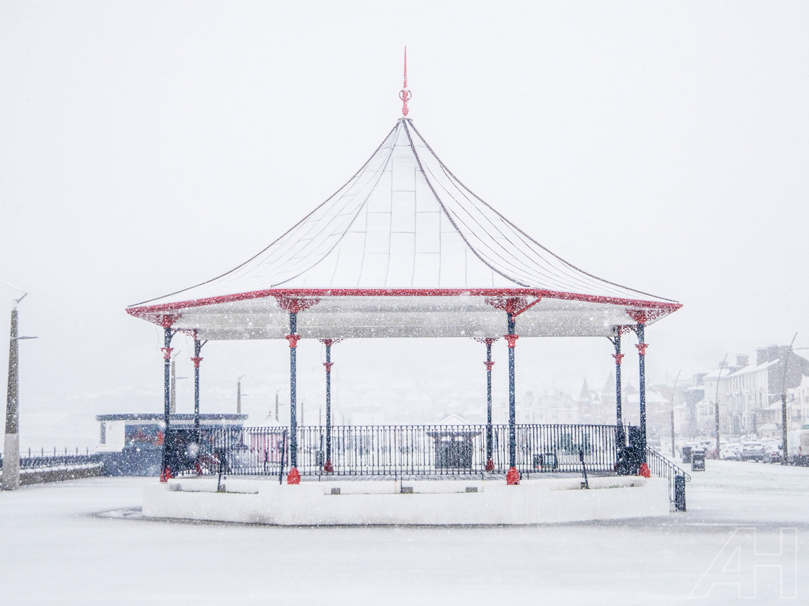Snowy Bandstand